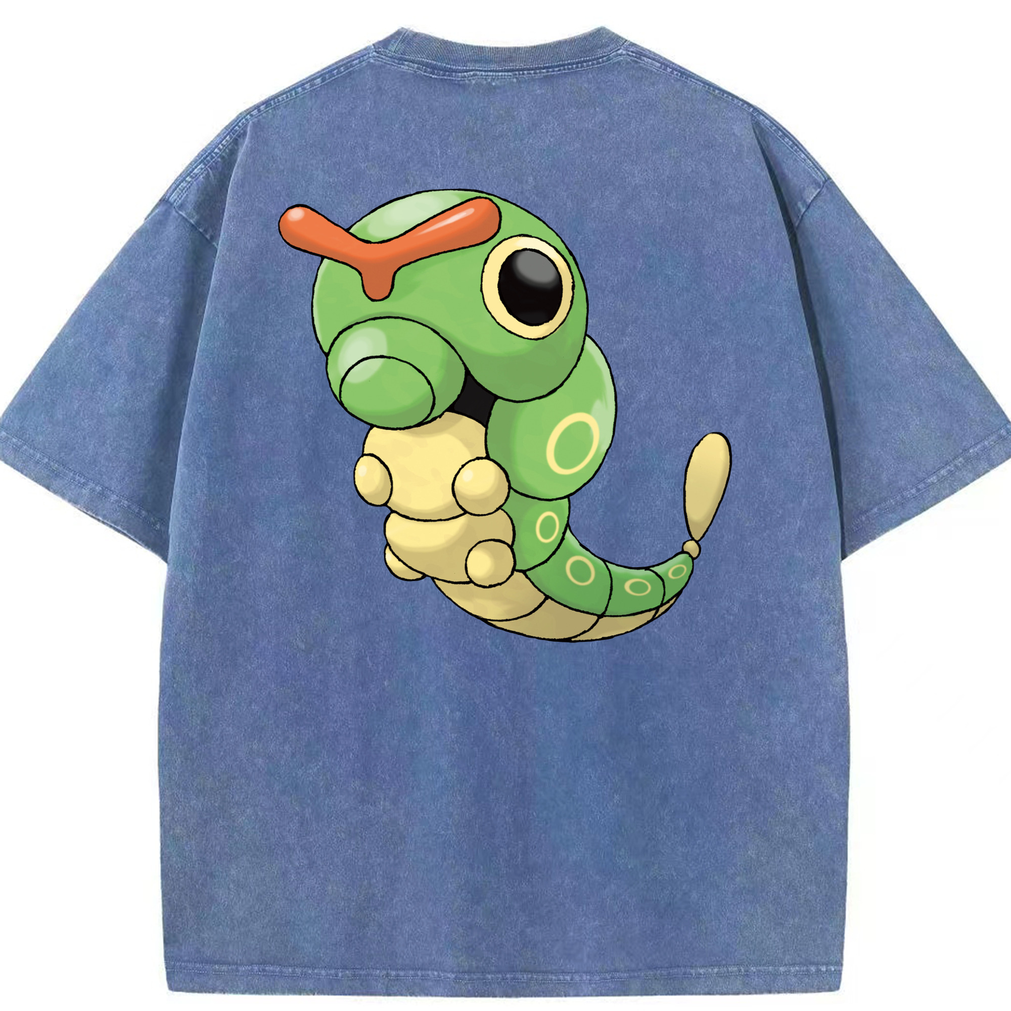 （画像用） ポケットモンスター Pokémon 綿100% ヴィンテージ風 半袖Tシャツ（背面プリント）