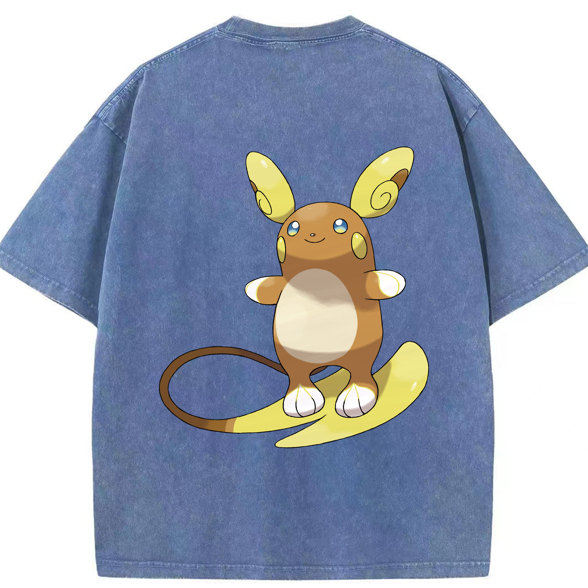 （画像用） ポケットモンスター Pokémon 綿100% ヴィンテージ風 半袖Tシャツ（背面プリント）