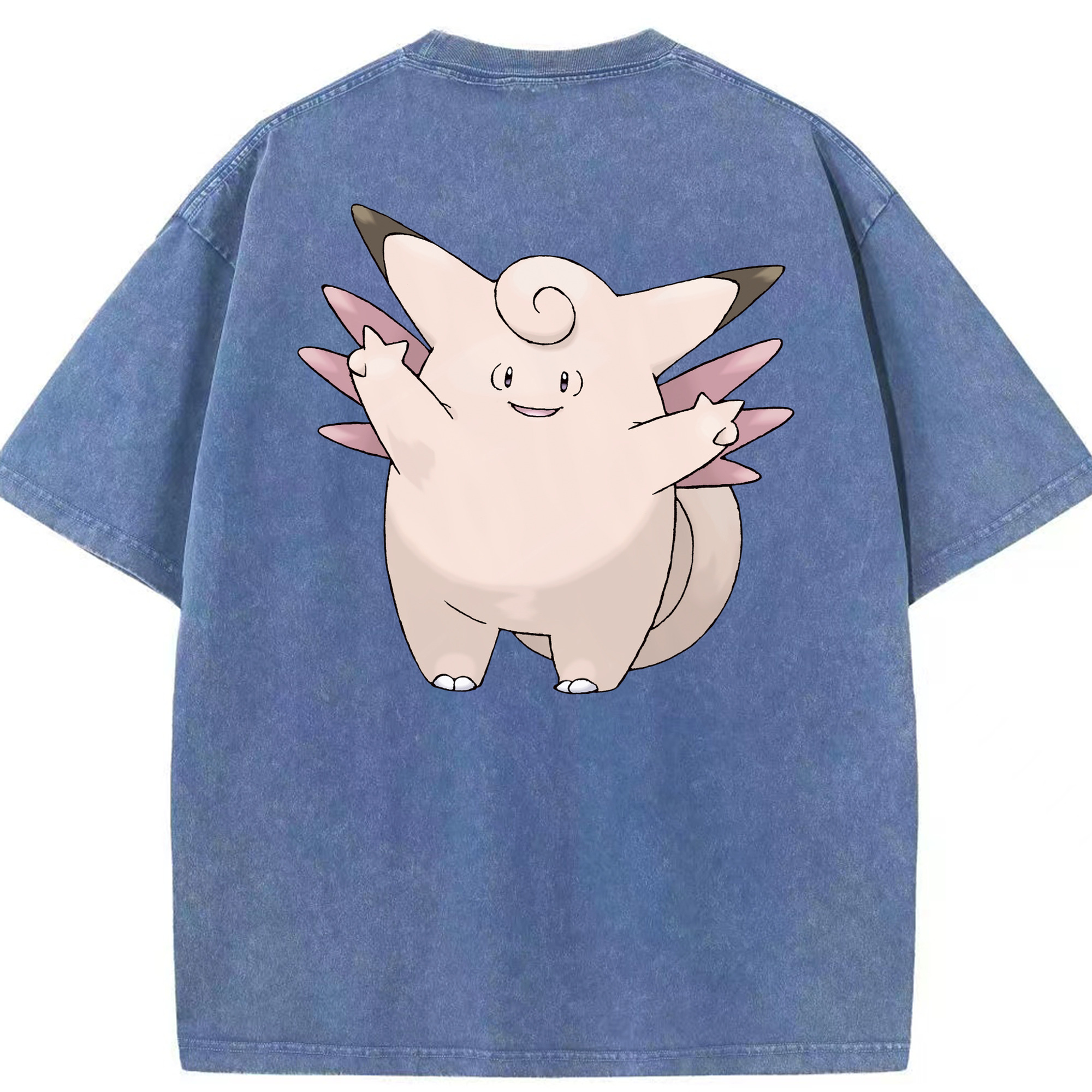 （画像用） ポケットモンスター Pokémon 綿100% ヴィンテージ風 半袖Tシャツ（背面プリント）