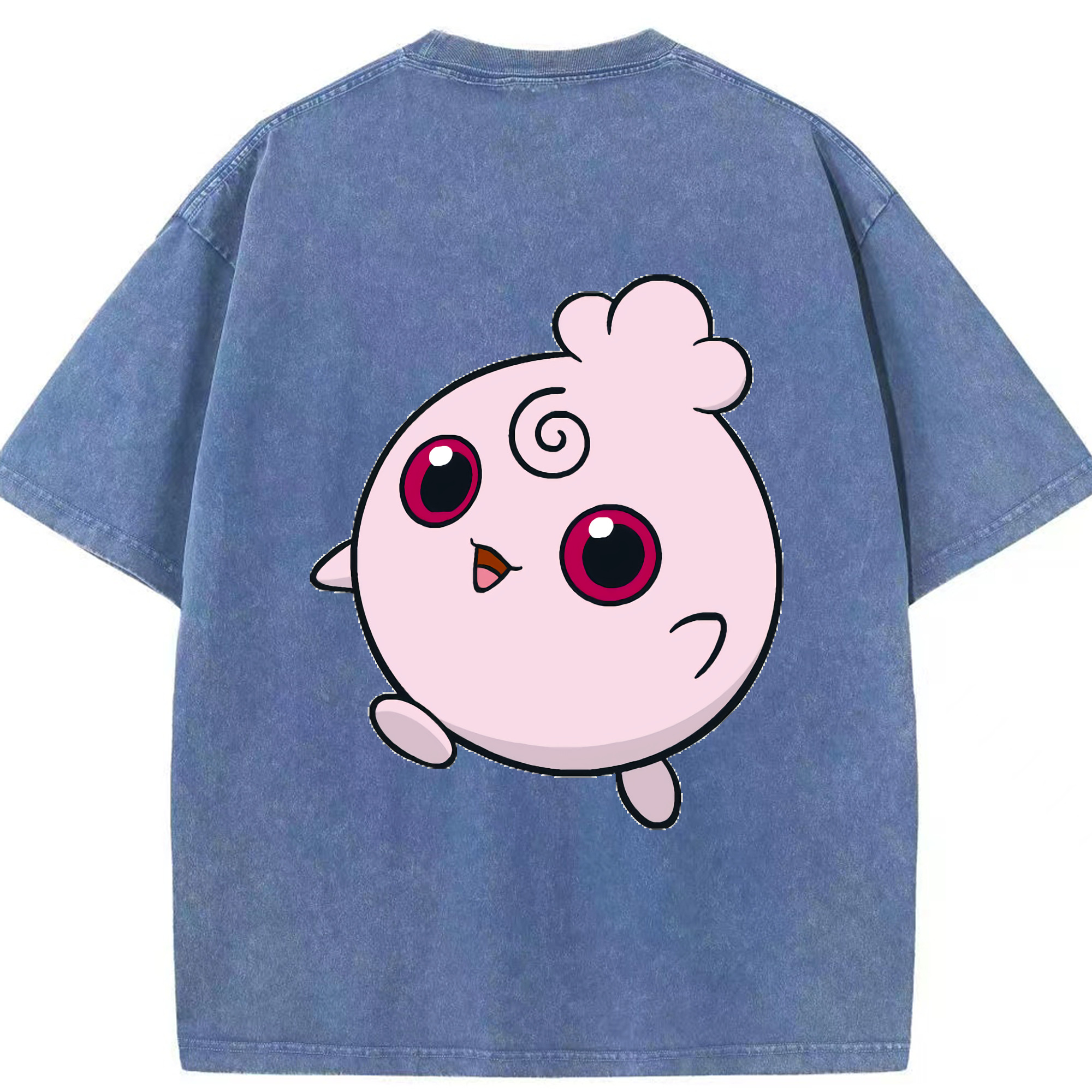 （画像用） ポケットモンスター Pokémon 綿100% ヴィンテージ風 半袖Tシャツ（背面プリント）