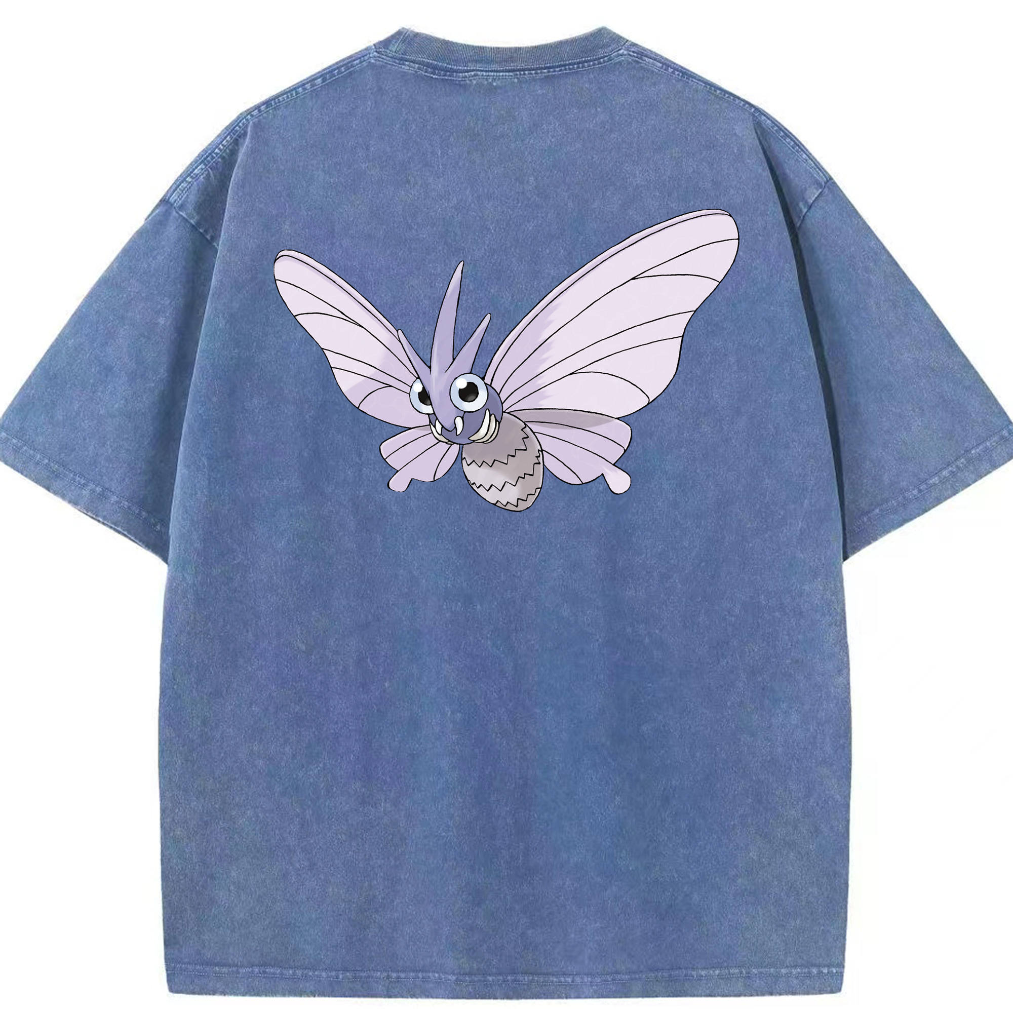 （画像用） ポケットモンスター Pokémon 綿100% ヴィンテージ風 半袖Tシャツ（背面プリント）