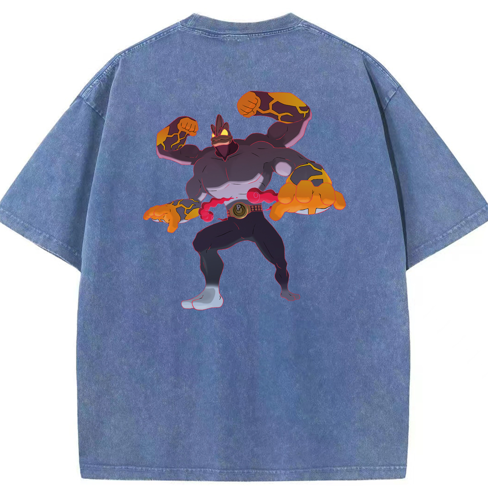 （画像用） ポケットモンスター Pokémon 綿100% ヴィンテージ風 半袖Tシャツ（背面プリント）