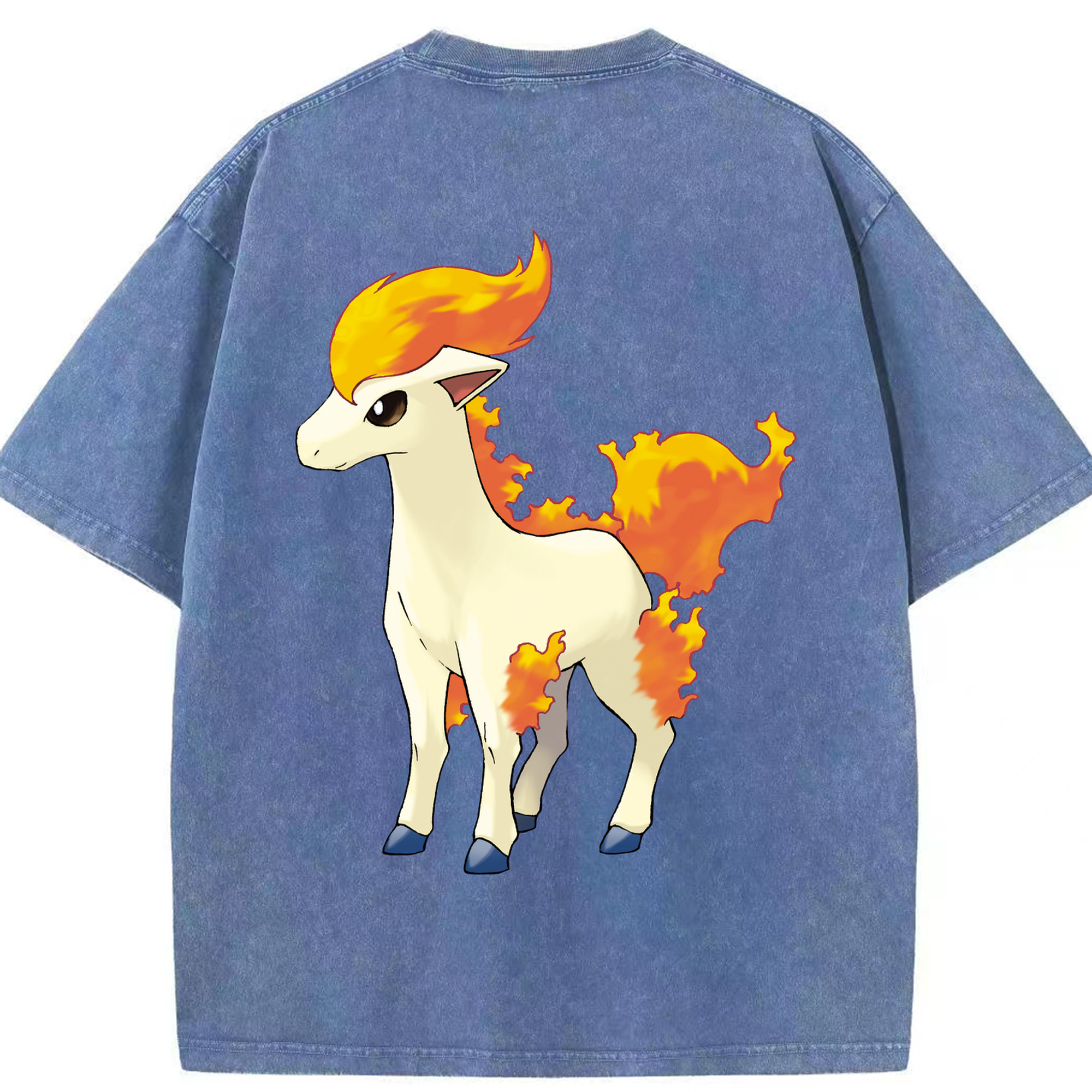 （画像用） ポケットモンスター Pokémon 綿100% ヴィンテージ風 半袖Tシャツ（背面プリント）