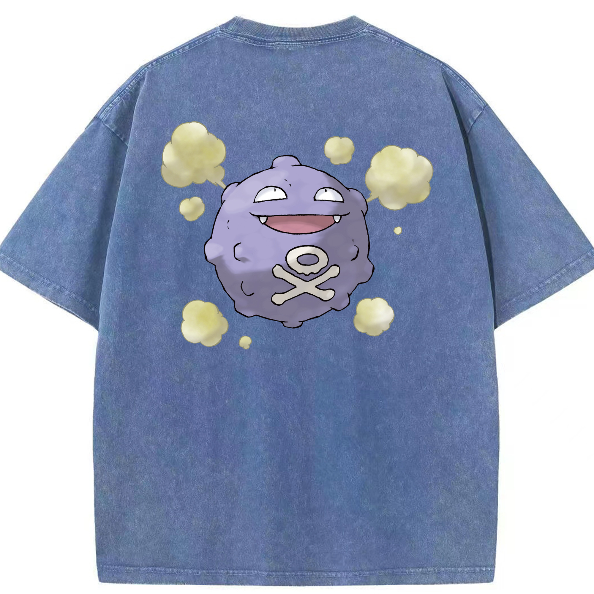 （画像用） ポケットモンスター Pokémon 綿100% ヴィンテージ風 半袖Tシャツ（背面プリント）