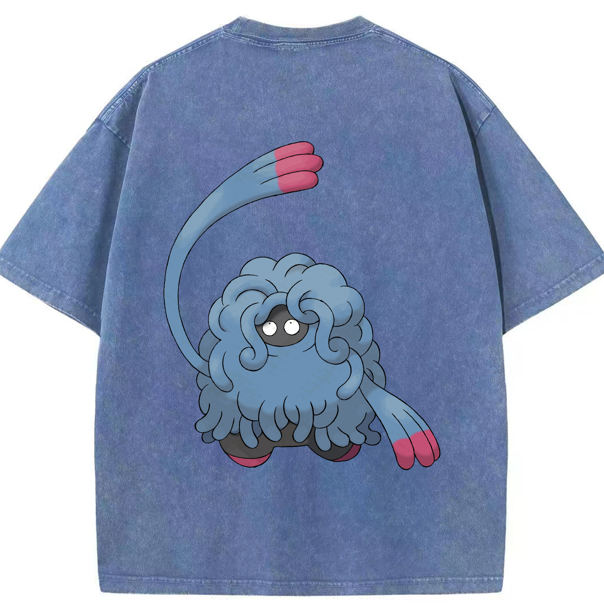 （画像用） ポケットモンスター Pokémon 綿100% ヴィンテージ風 半袖Tシャツ（背面プリント）