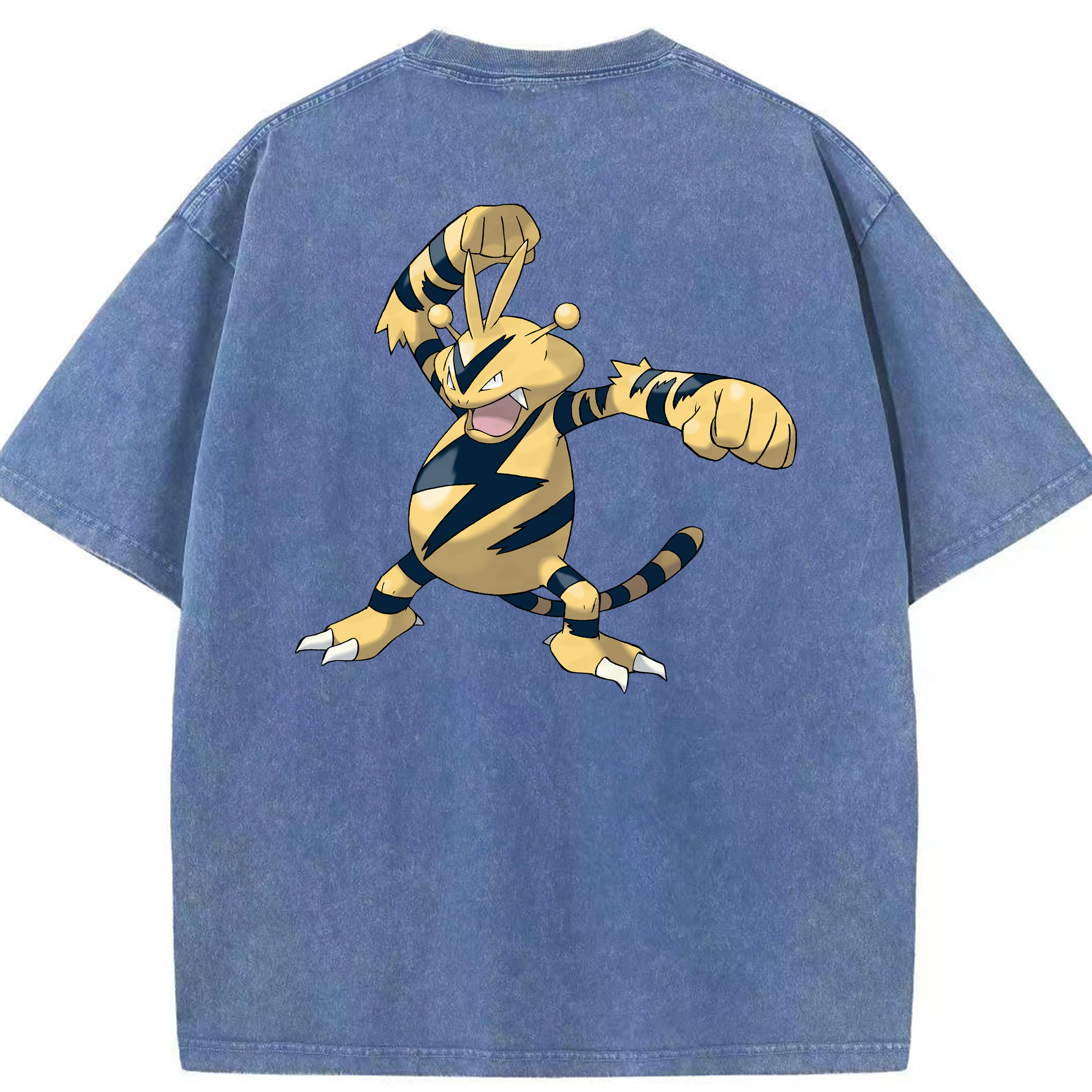 （画像用） ポケットモンスター Pokémon 綿100% ヴィンテージ風 半袖Tシャツ（背面プリント）
