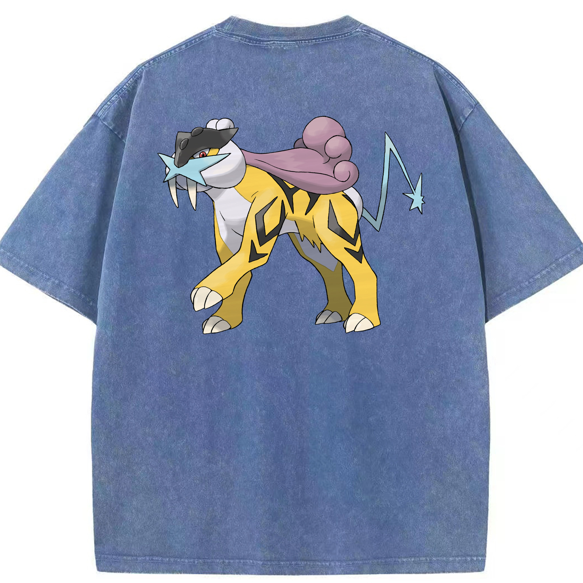 （画像用） ポケットモンスター Pokémon 綿100% ヴィンテージ風 半袖Tシャツ（背面プリント）