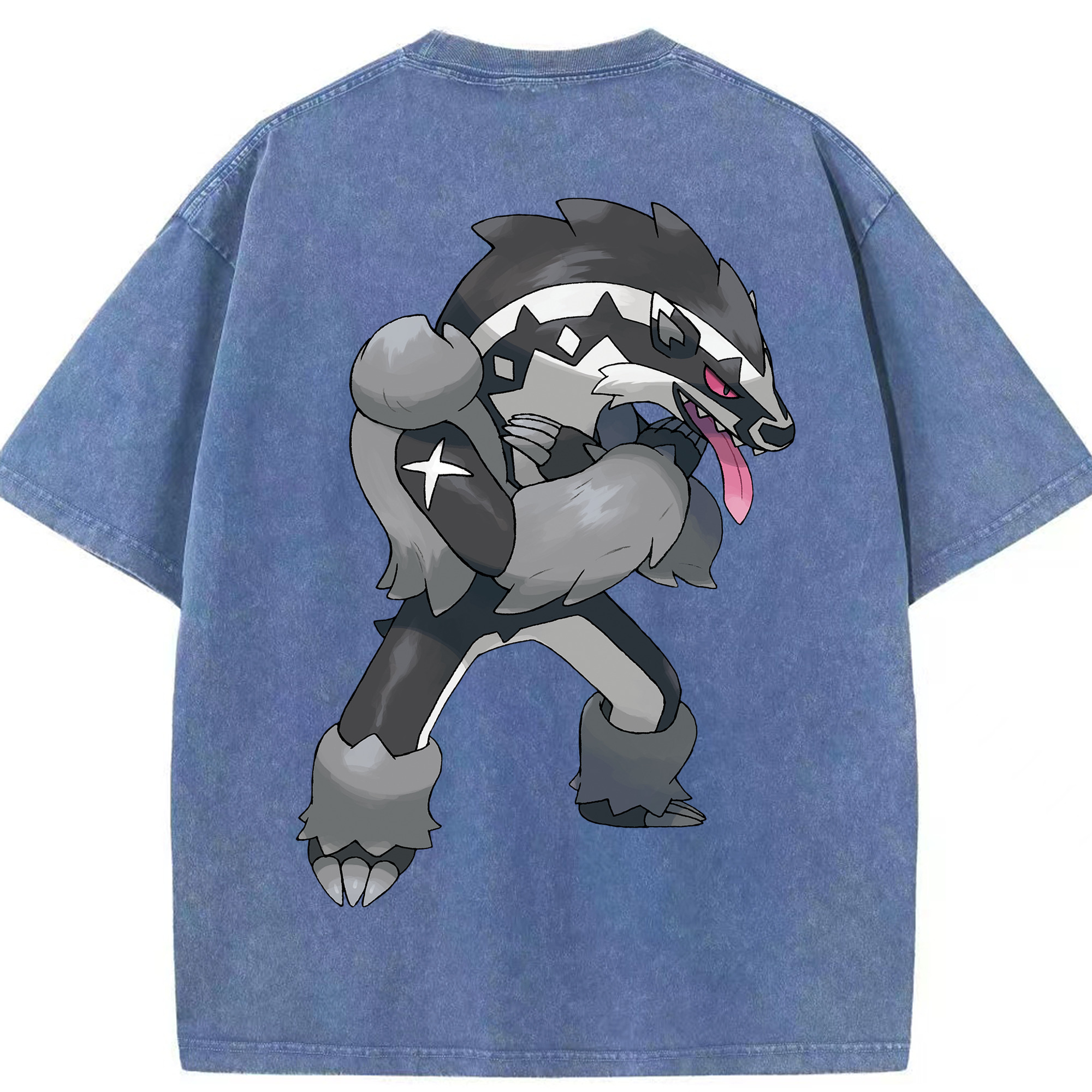 （画像用） ポケットモンスター Pokémon 綿100% ヴィンテージ風 半袖Tシャツ（背面プリント）