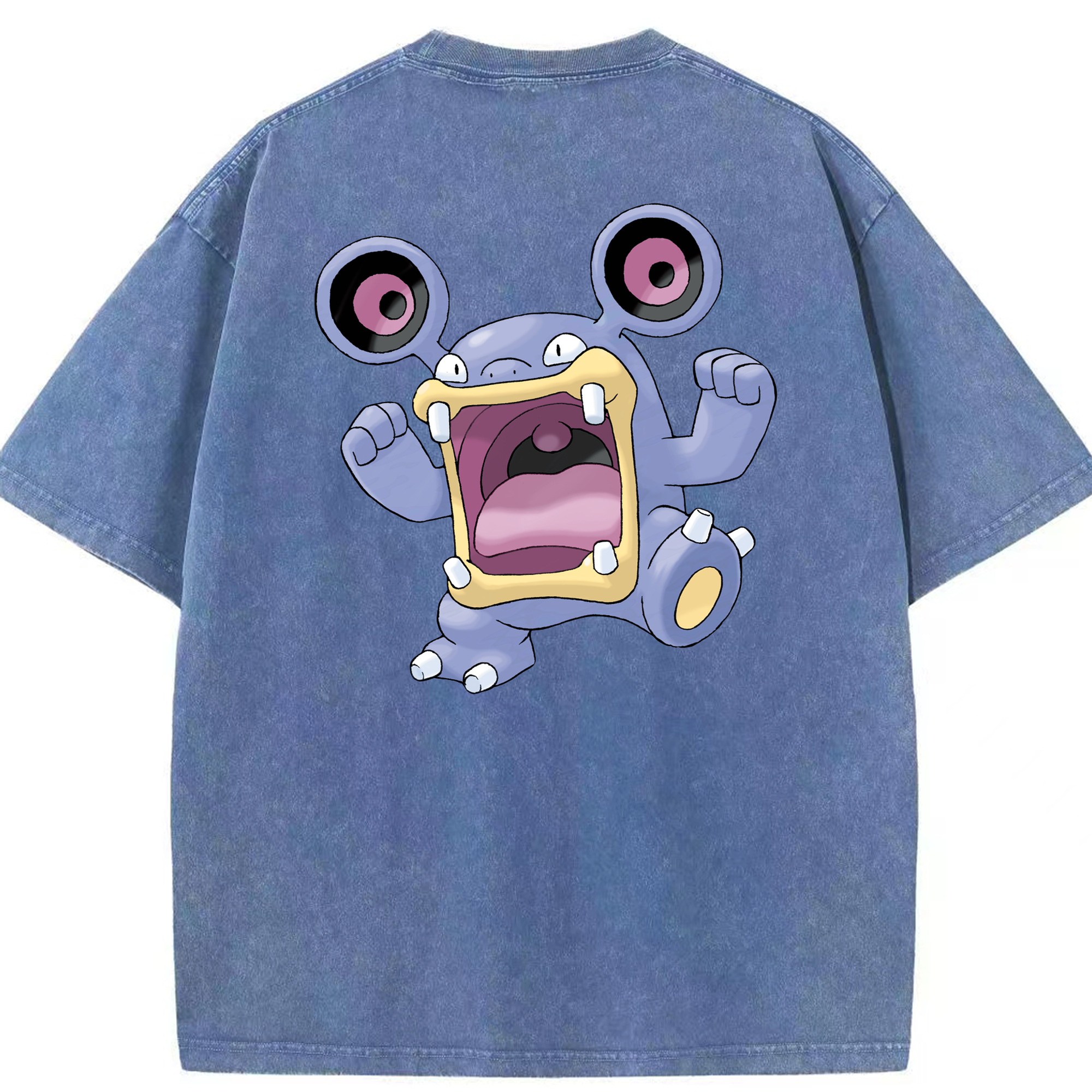 （画像用） ポケットモンスター Pokémon 綿100% ヴィンテージ風 半袖Tシャツ（背面プリント）