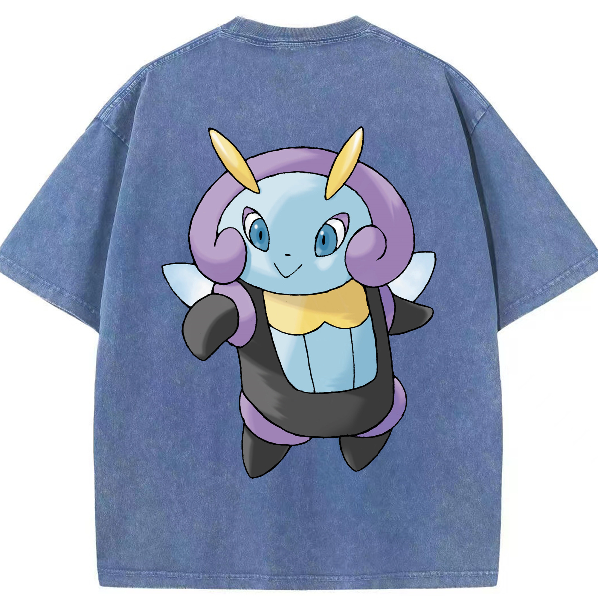 （画像用） ポケットモンスター Pokémon 綿100% ヴィンテージ風 半袖Tシャツ（背面プリント）