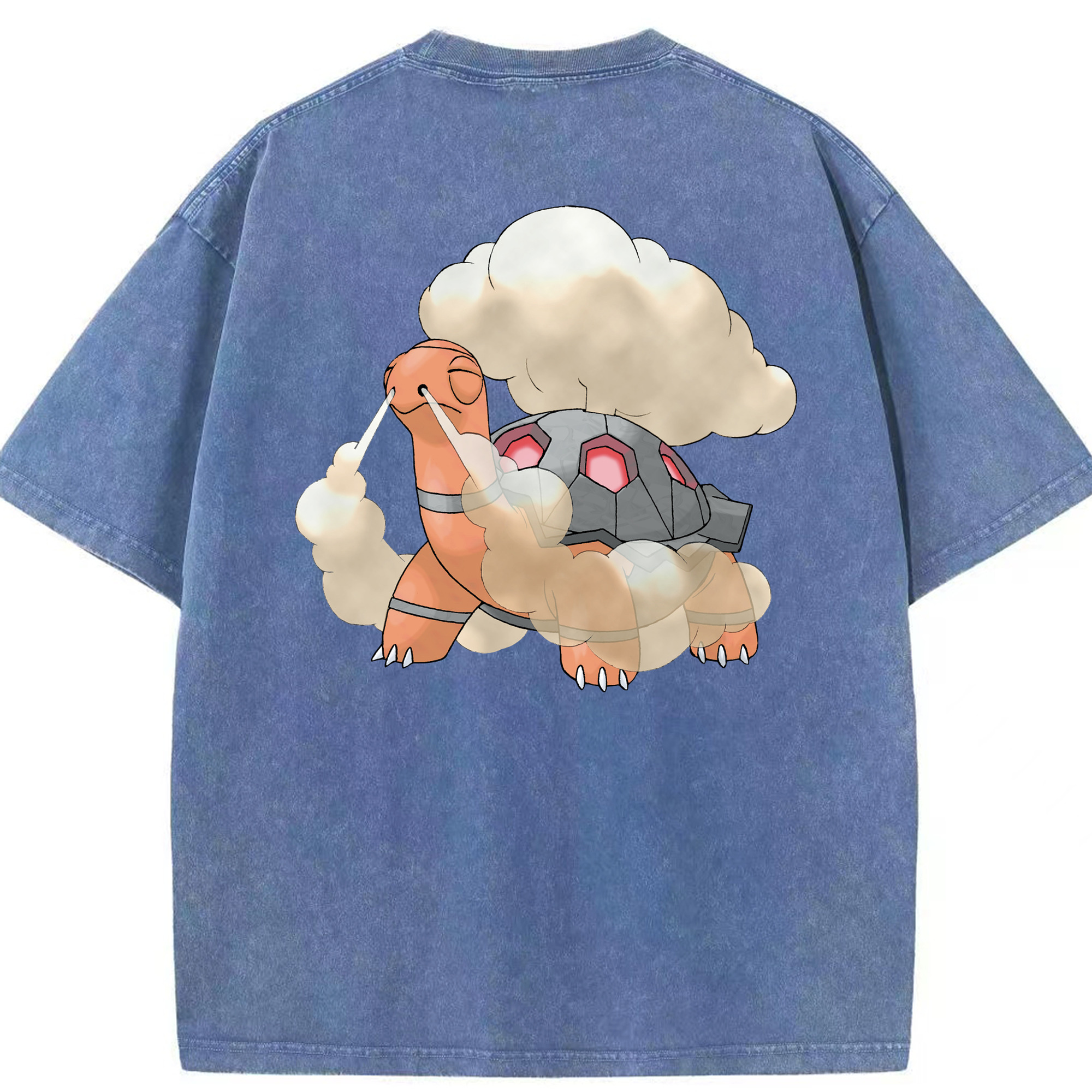 （画像用） ポケットモンスター Pokémon 綿100% ヴィンテージ風 半袖Tシャツ（背面プリント）