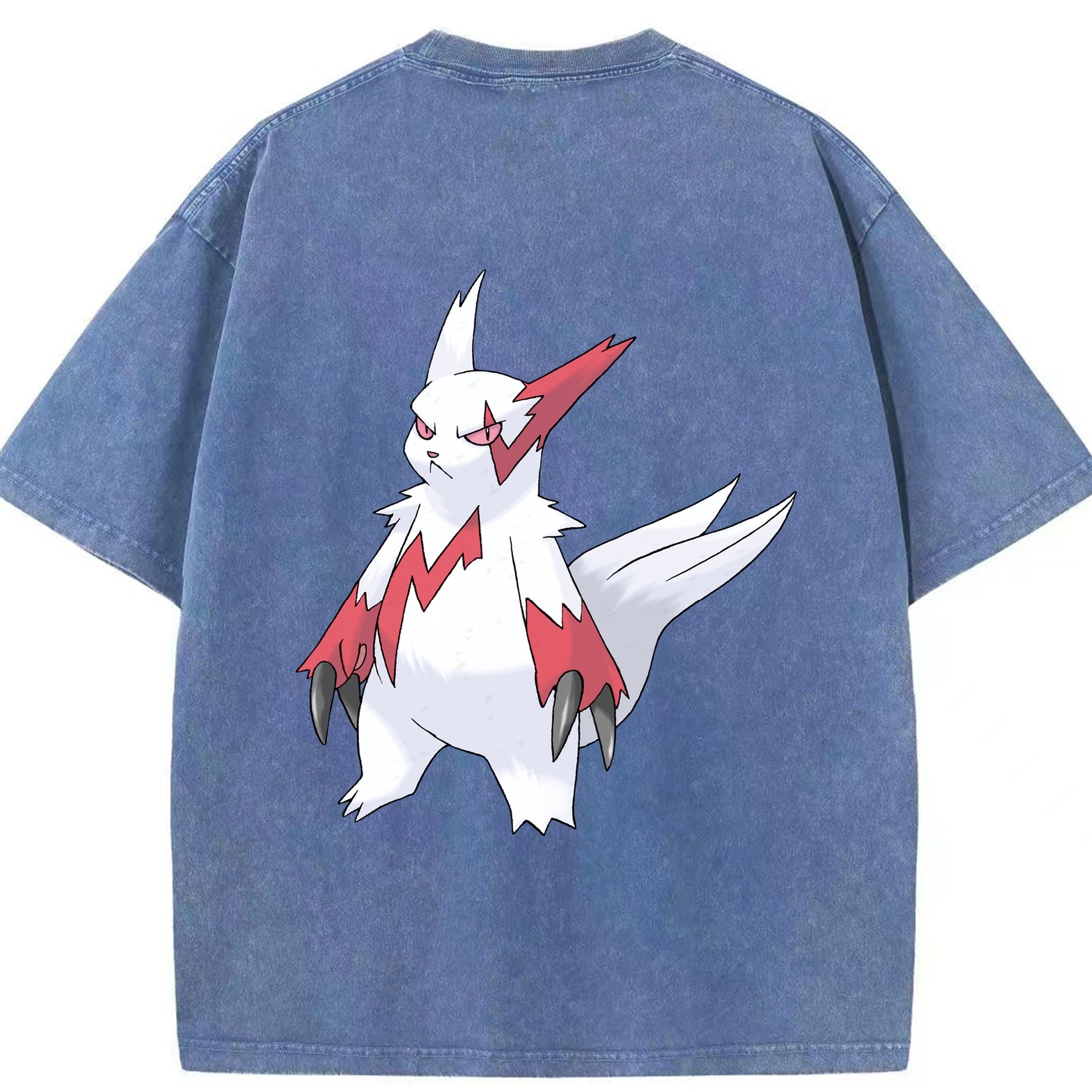 （画像用） ポケットモンスター Pokémon 綿100% ヴィンテージ風 半袖Tシャツ（背面プリント）