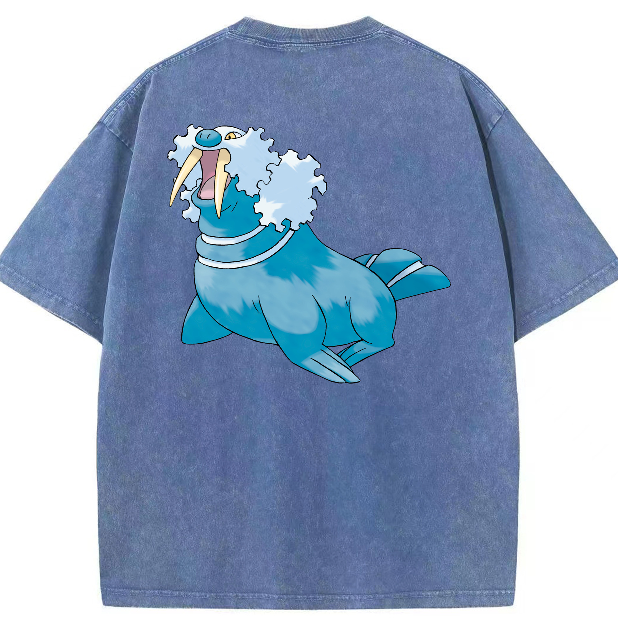 （画像用） ポケットモンスター Pokémon 綿100% ヴィンテージ風 半袖Tシャツ（背面プリント）