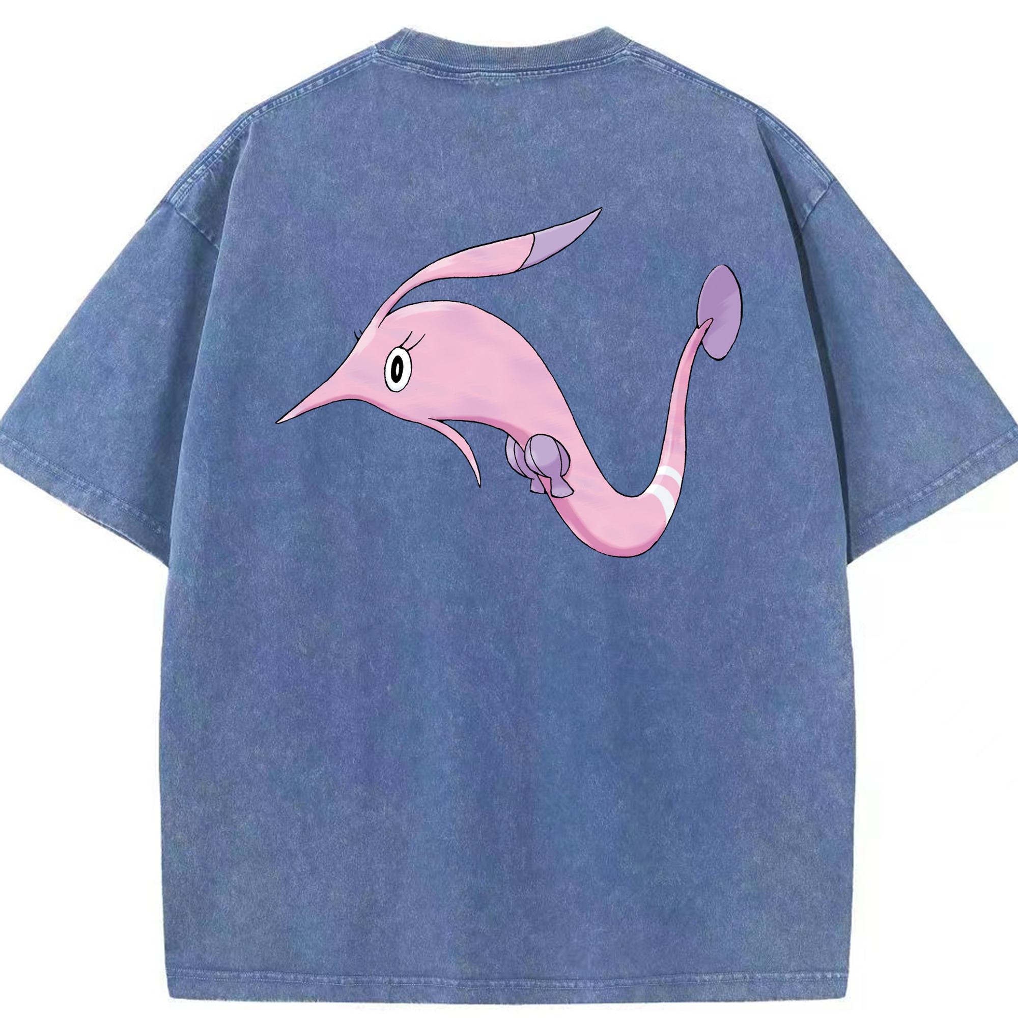 （画像用） ポケットモンスター Pokémon 綿100% ヴィンテージ風 半袖Tシャツ（背面プリント）
