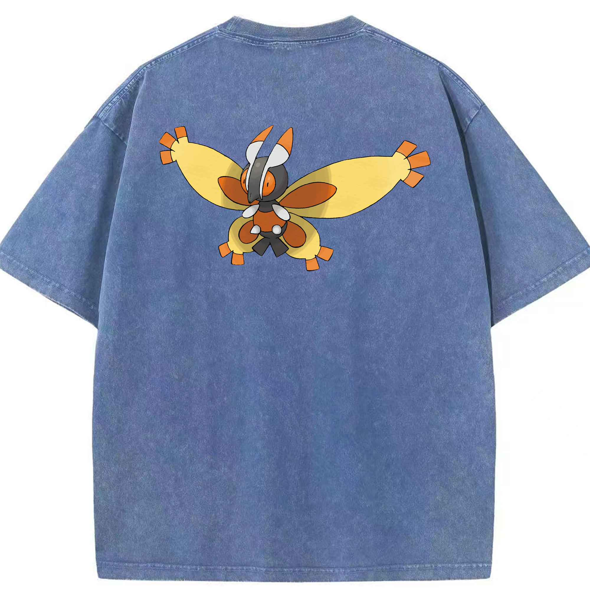 （画像用） ポケットモンスター Pokémon 綿100% ヴィンテージ風 半袖Tシャツ（背面プリント）