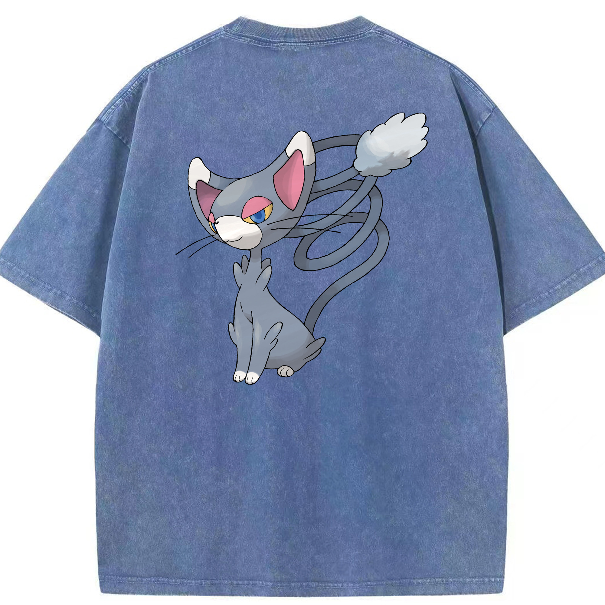 （画像用） ポケットモンスター Pokémon 綿100% ヴィンテージ風 半袖Tシャツ（背面プリント）