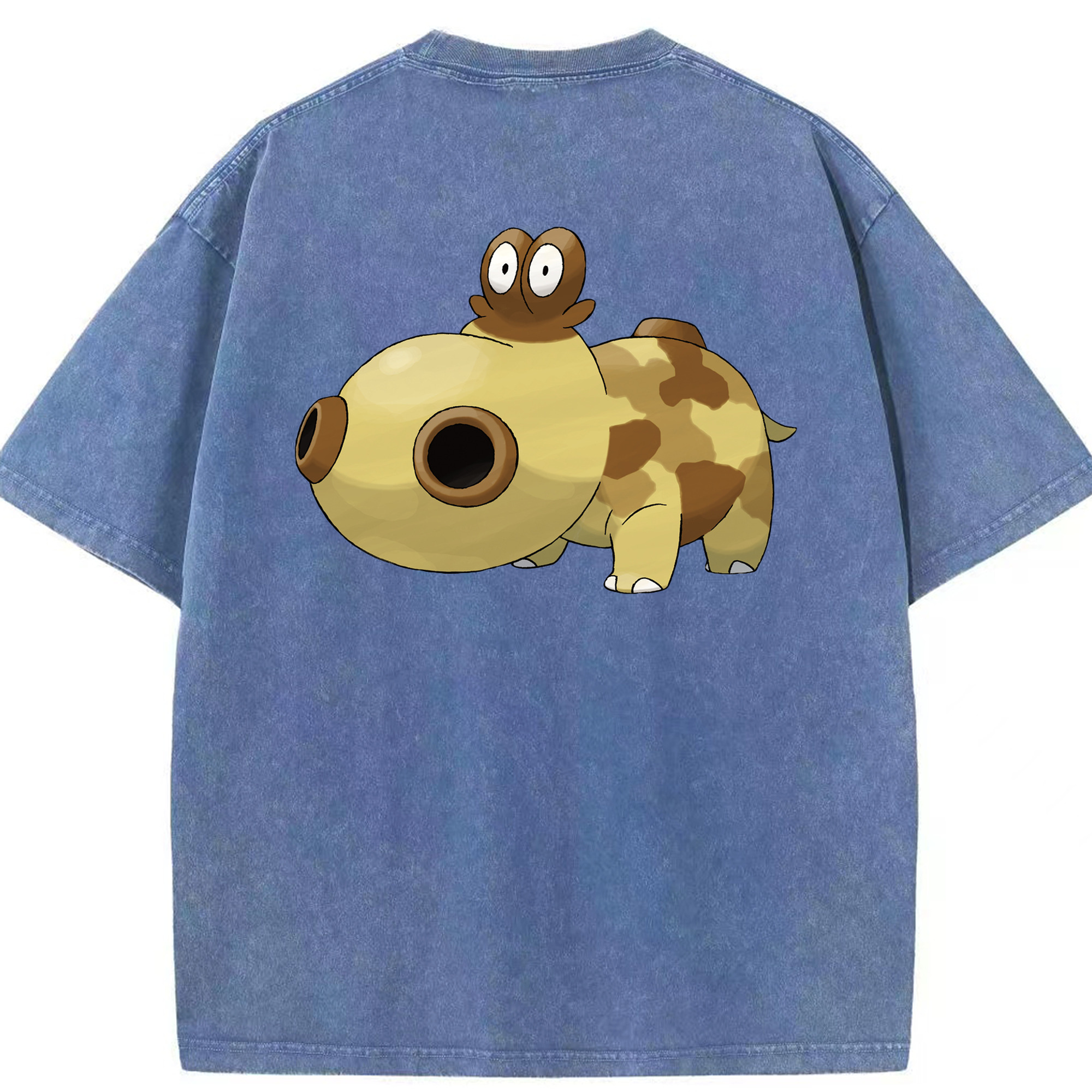 （画像用） ポケットモンスター Pokémon 綿100% ヴィンテージ風 半袖Tシャツ（背面プリント）