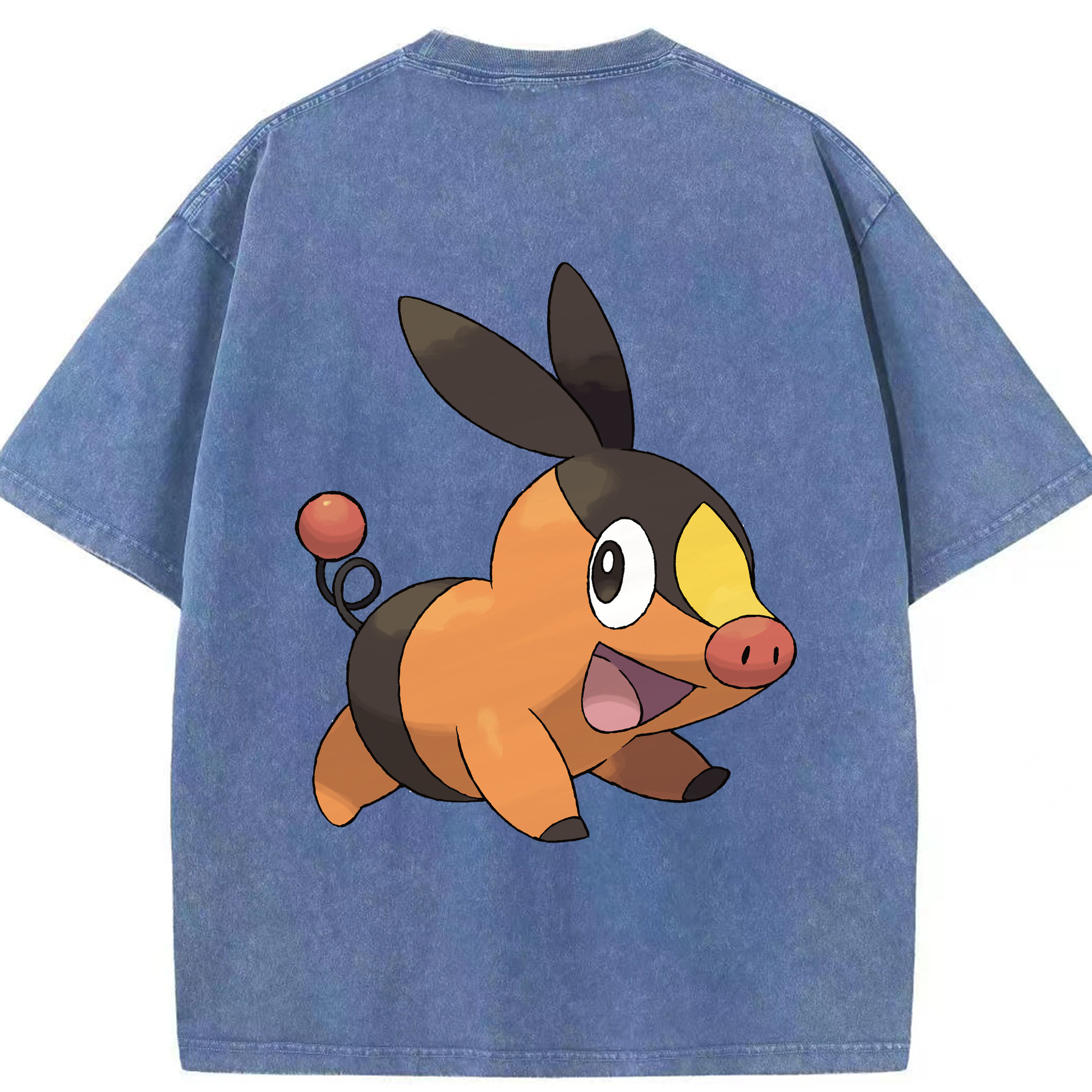 （画像用） ポケットモンスター Pokémon 綿100% ヴィンテージ風 半袖Tシャツ（背面プリント）