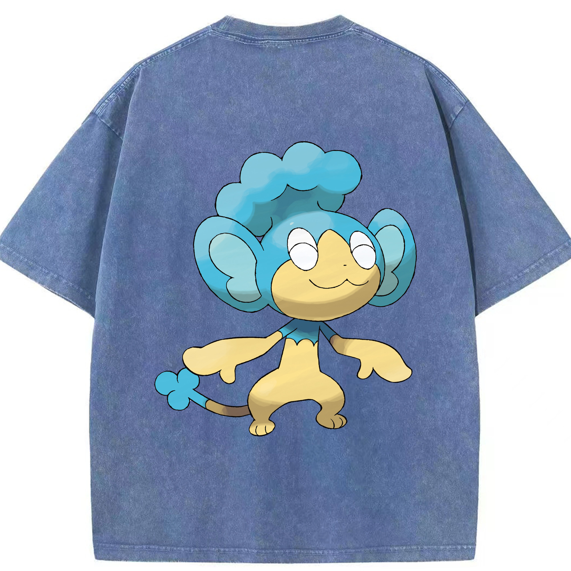 （画像用） ポケットモンスター Pokémon 綿100% ヴィンテージ風 半袖Tシャツ（背面プリント）