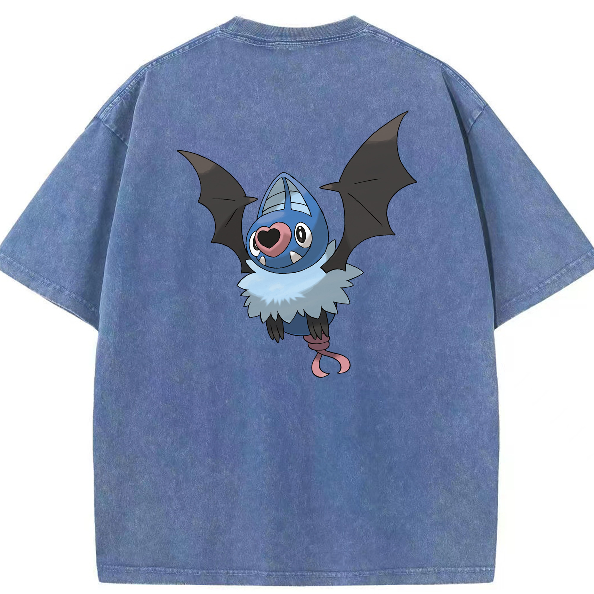 （画像用） ポケットモンスター Pokémon 綿100% ヴィンテージ風 半袖Tシャツ（背面プリント）