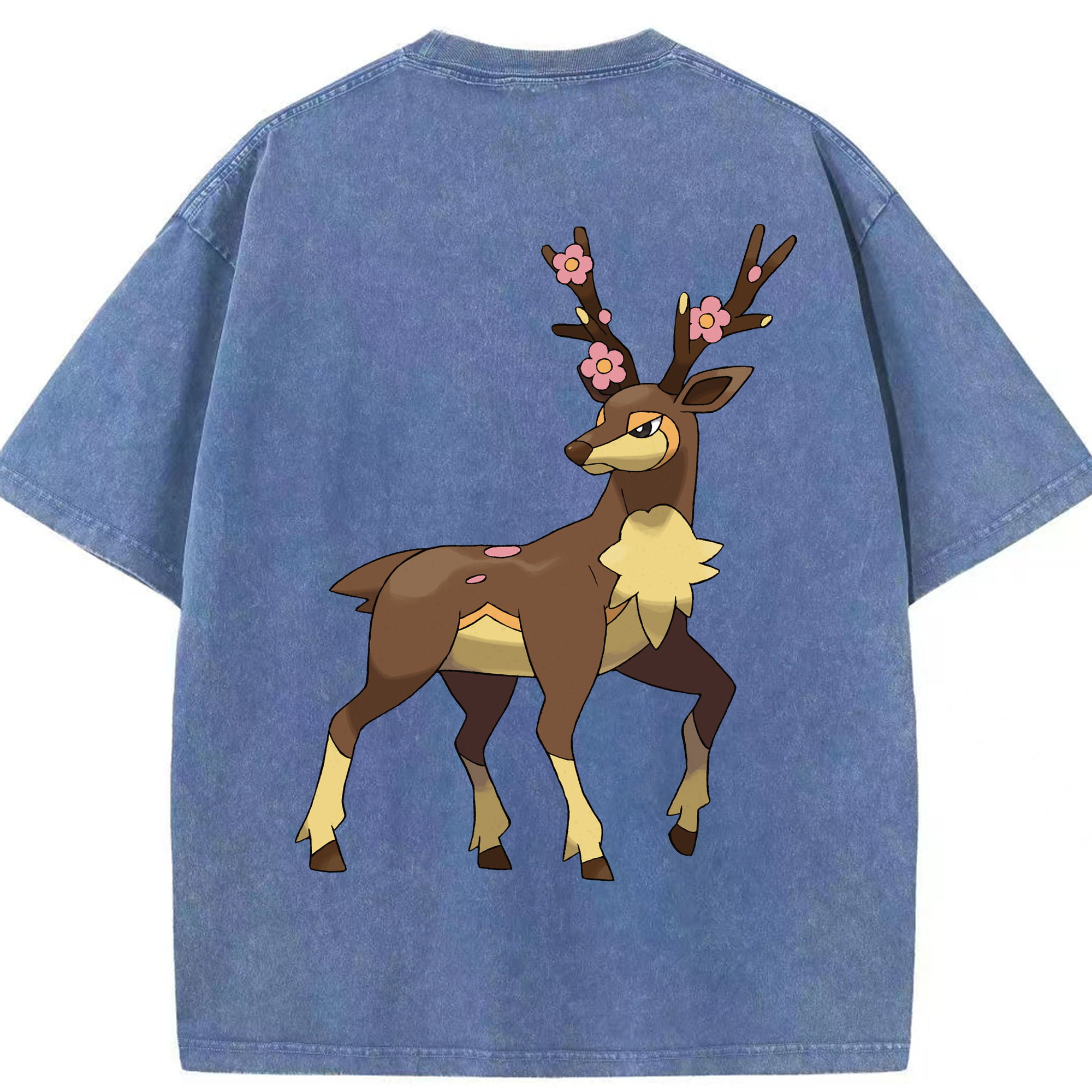 （画像用） ポケットモンスター Pokémon 綿100% ヴィンテージ風 半袖Tシャツ（背面プリント）