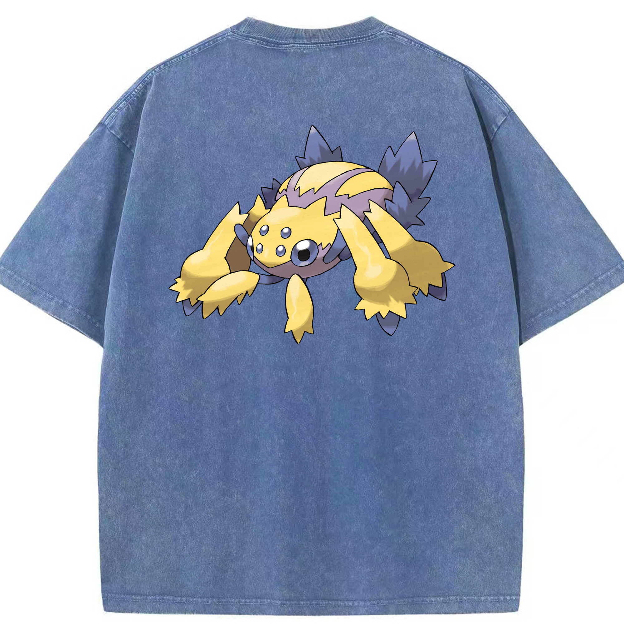 （画像用） ポケットモンスター Pokémon 綿100% ヴィンテージ風 半袖Tシャツ（背面プリント）