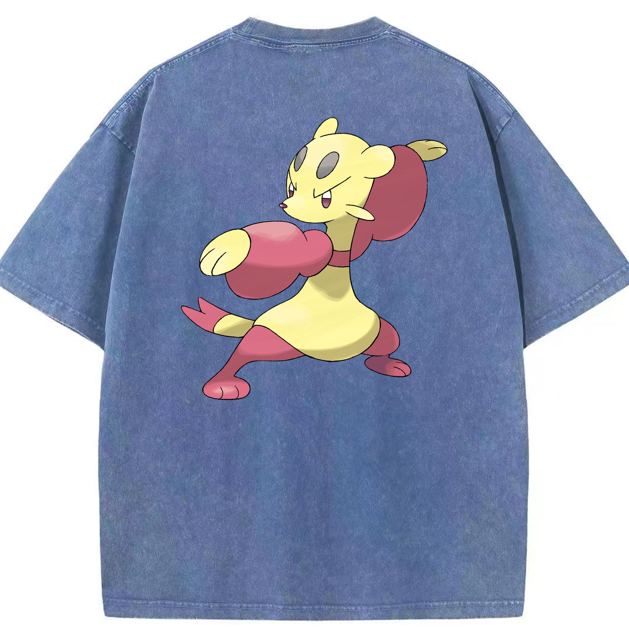 （画像用） ポケットモンスター Pokémon 綿100% ヴィンテージ風 半袖Tシャツ（背面プリント）