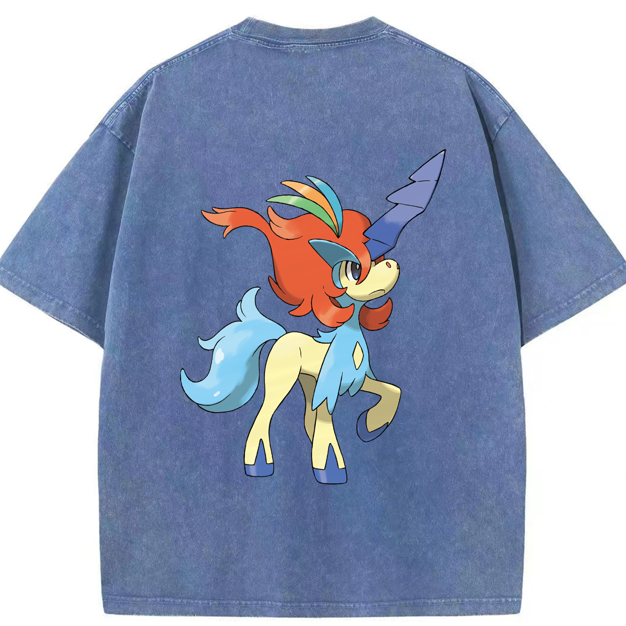 （画像用） ポケットモンスター Pokémon 綿100% ヴィンテージ風 半袖Tシャツ（背面プリント）