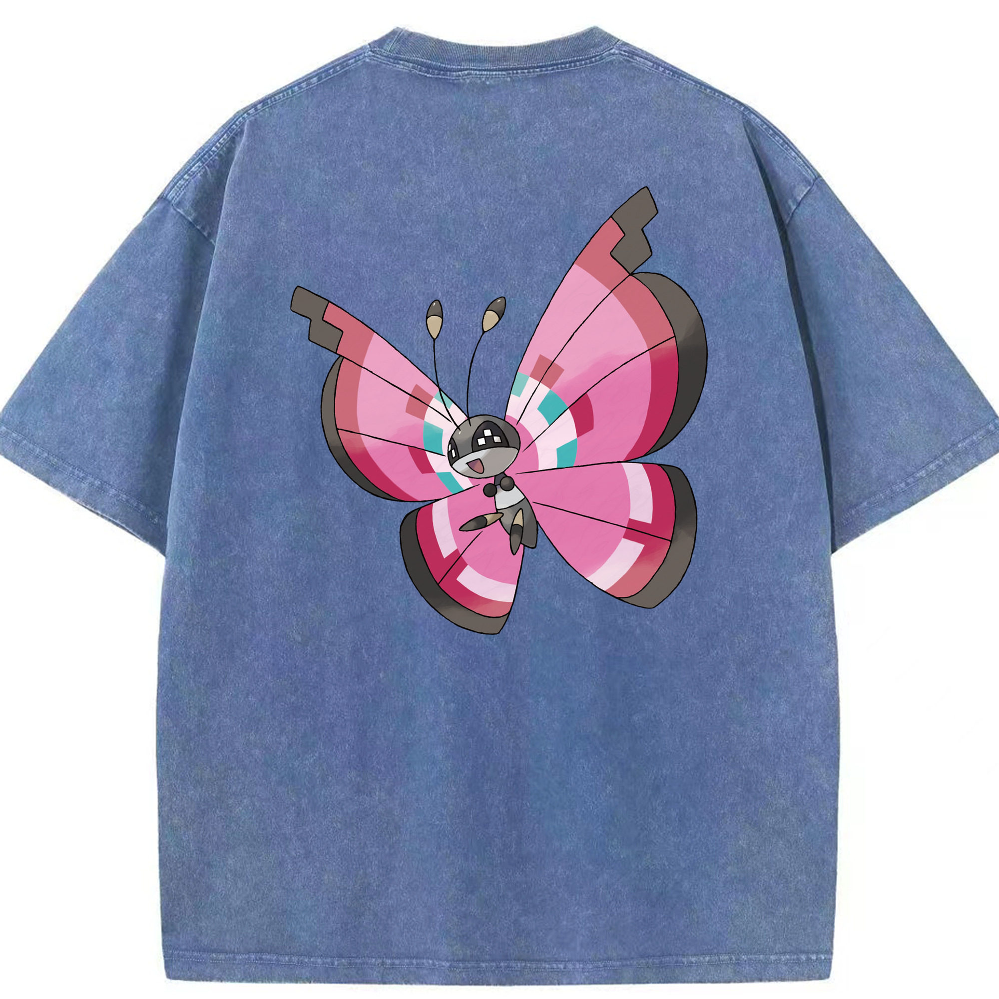 （画像用） ポケットモンスター Pokémon 綿100% ヴィンテージ風 半袖Tシャツ（背面プリント）