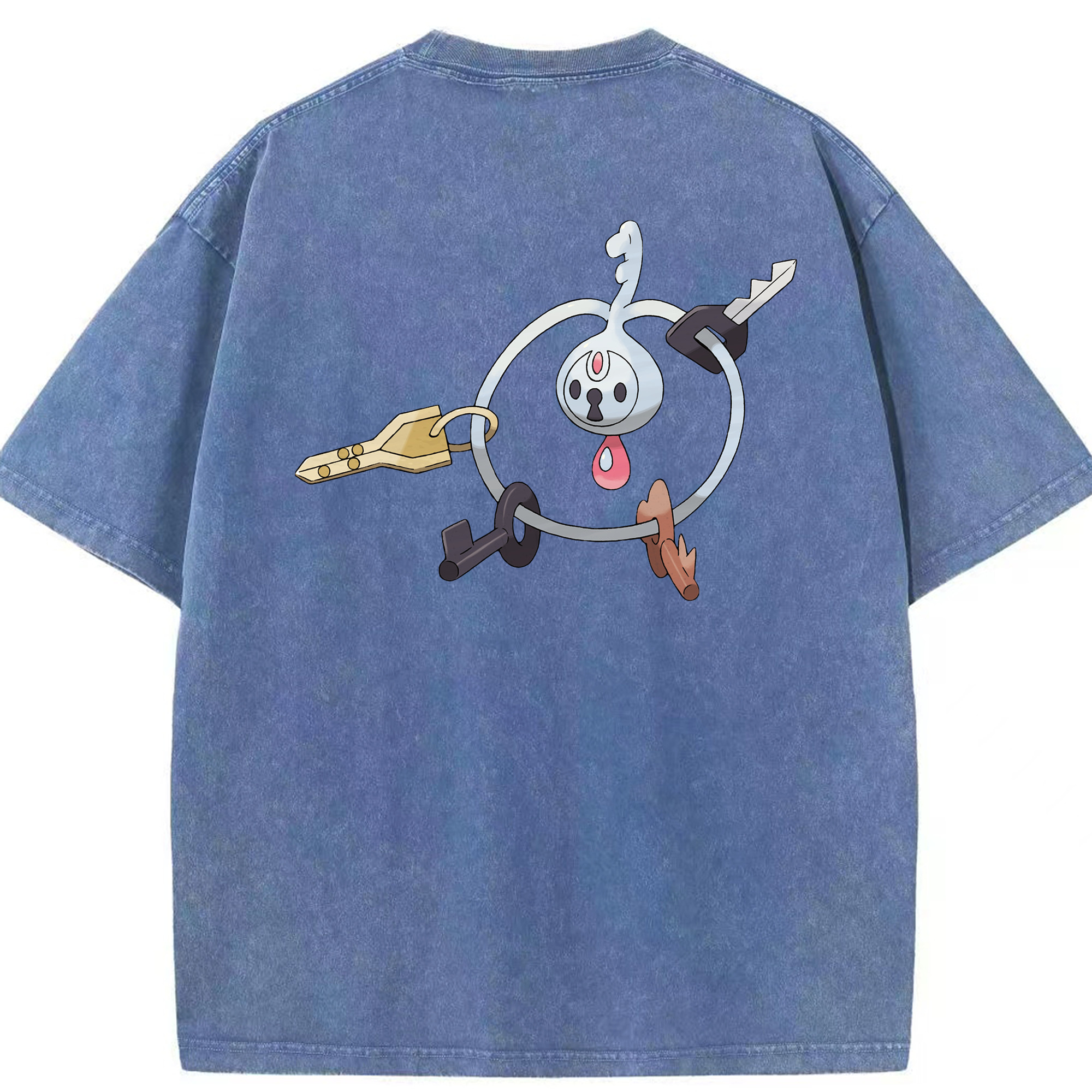 （画像用） ポケットモンスター Pokémon 綿100% ヴィンテージ風 半袖Tシャツ（背面プリント）
