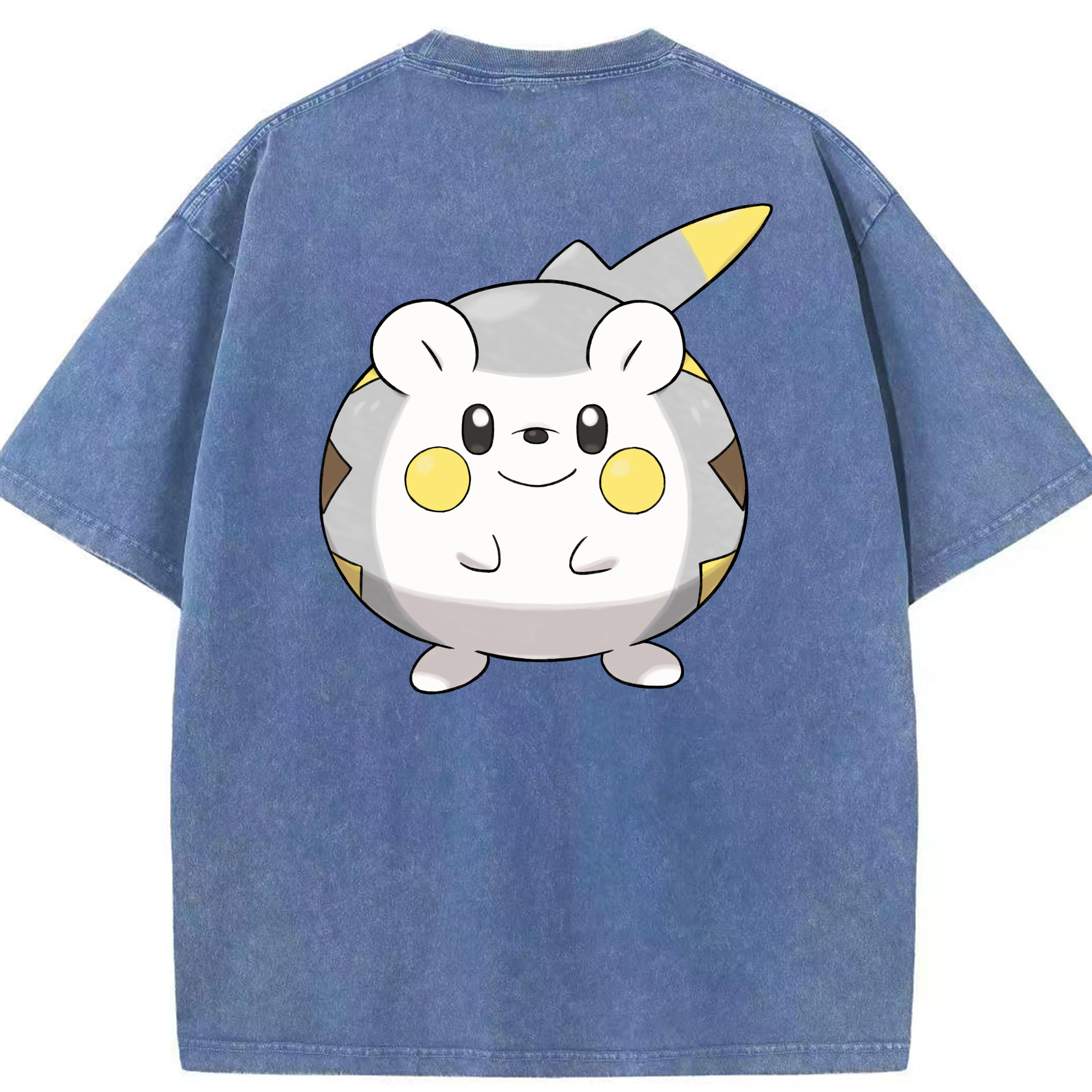 （画像用） ポケットモンスター Pokémon 綿100% ヴィンテージ風 半袖Tシャツ（背面プリント）