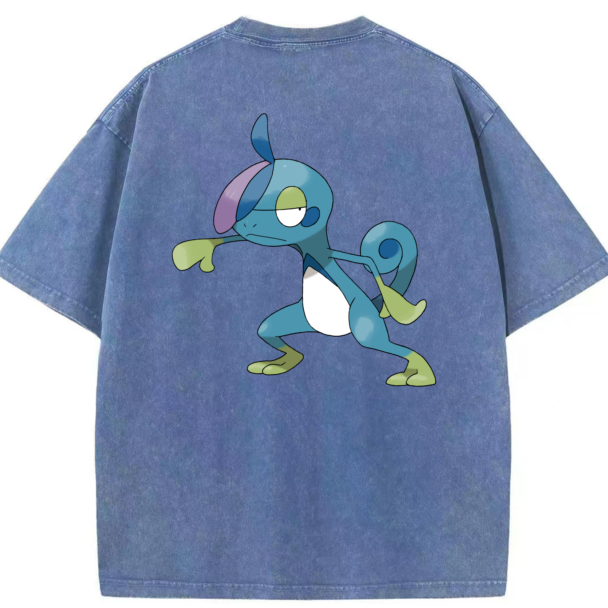 （画像用） ポケットモンスター Pokémon 綿100% ヴィンテージ風 半袖Tシャツ（背面プリント）