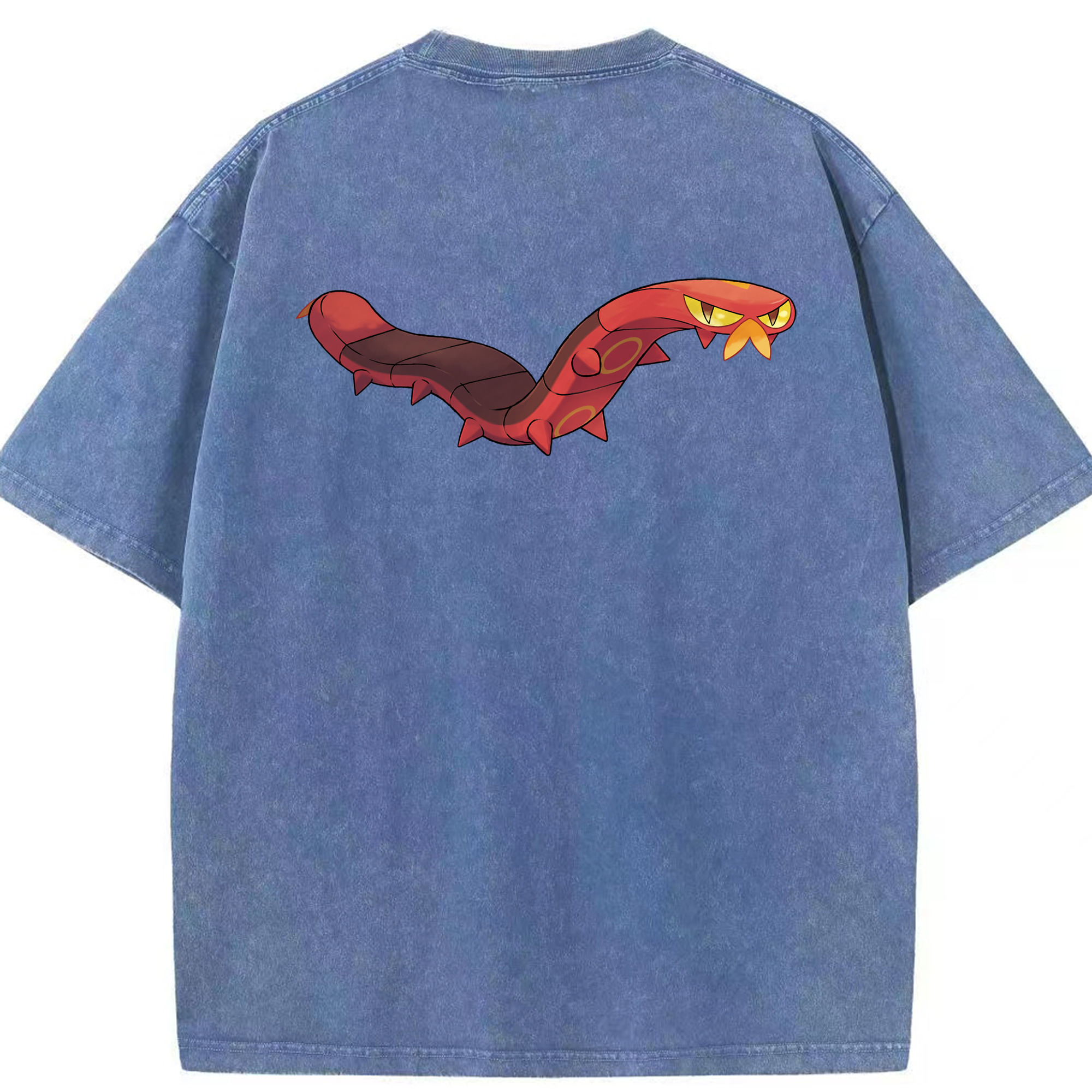（画像用） ポケットモンスター Pokémon 綿100% ヴィンテージ風 半袖Tシャツ（背面プリント）