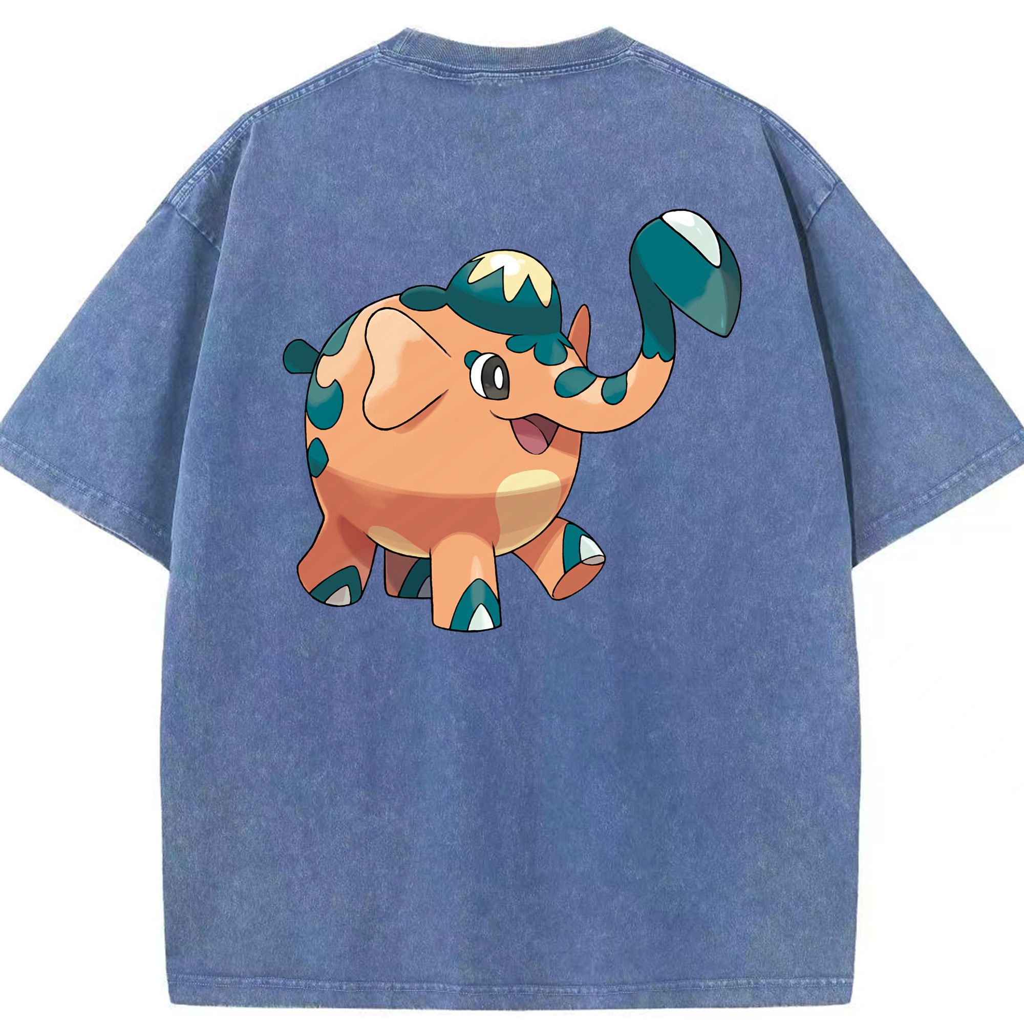 （画像用） ポケットモンスター Pokémon 綿100% ヴィンテージ風 半袖Tシャツ（背面プリント）