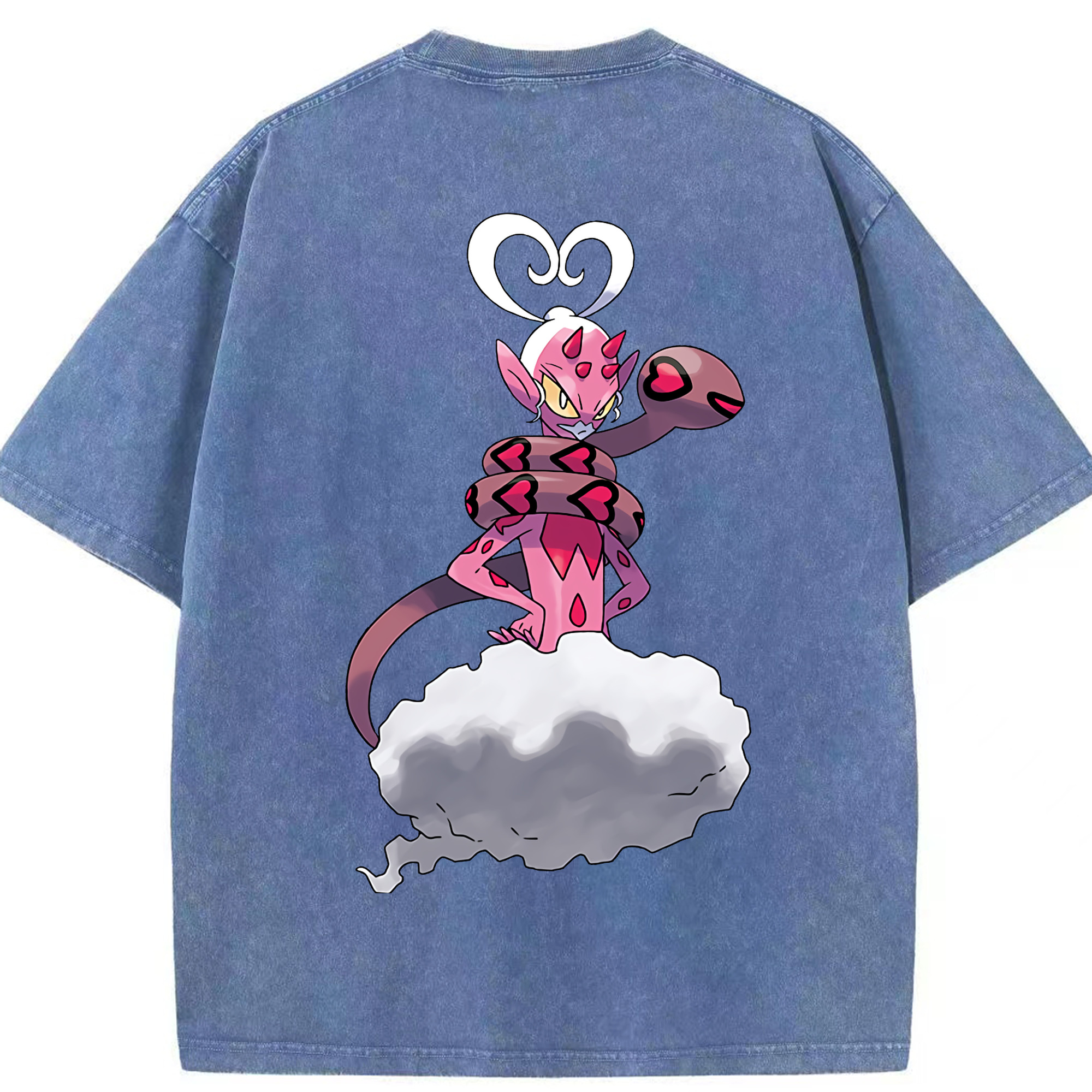 （画像用） ポケットモンスター Pokémon 綿100% ヴィンテージ風 半袖Tシャツ（背面プリント）