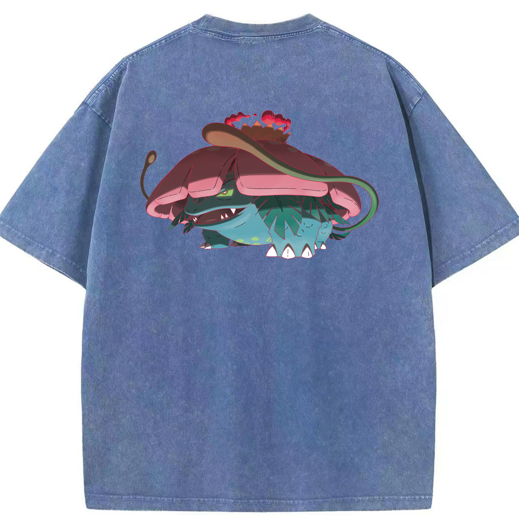 （画像用） ポケットモンスター Pokémon 綿100% ヴィンテージ風 半袖Tシャツ（背面プリント）