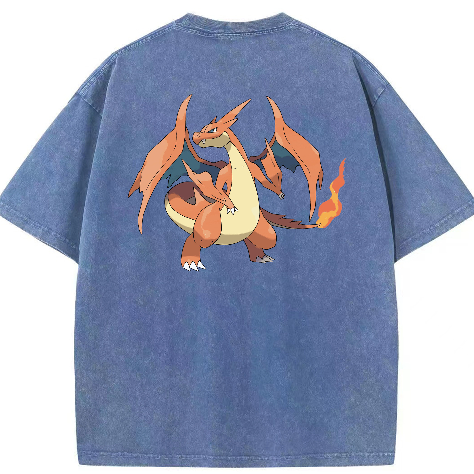 （画像用） ポケットモンスター Pokémon 綿100% ヴィンテージ風 半袖Tシャツ（背面プリント）