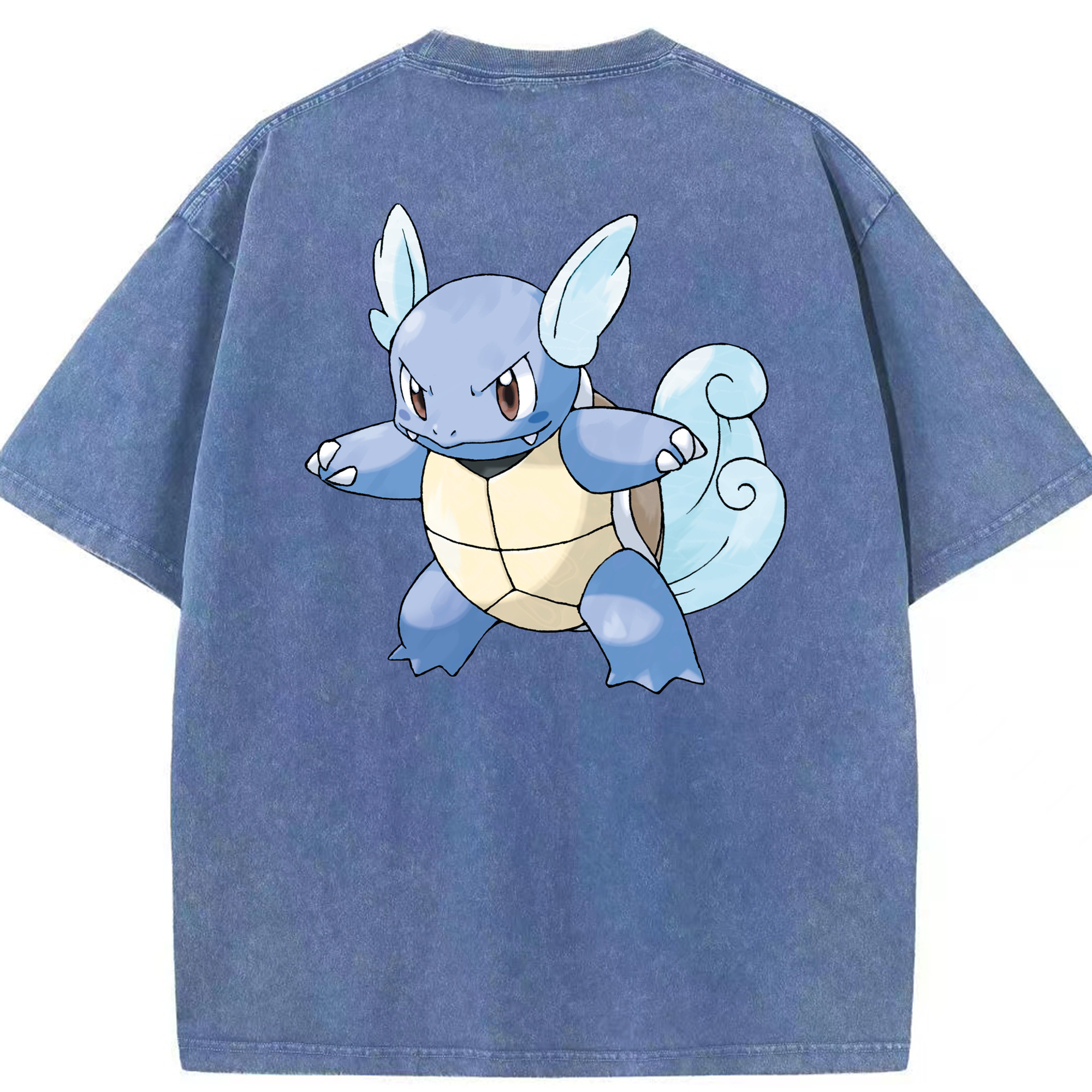 （画像用） ポケットモンスター Pokémon 綿100% ヴィンテージ風 半袖Tシャツ（背面プリント）