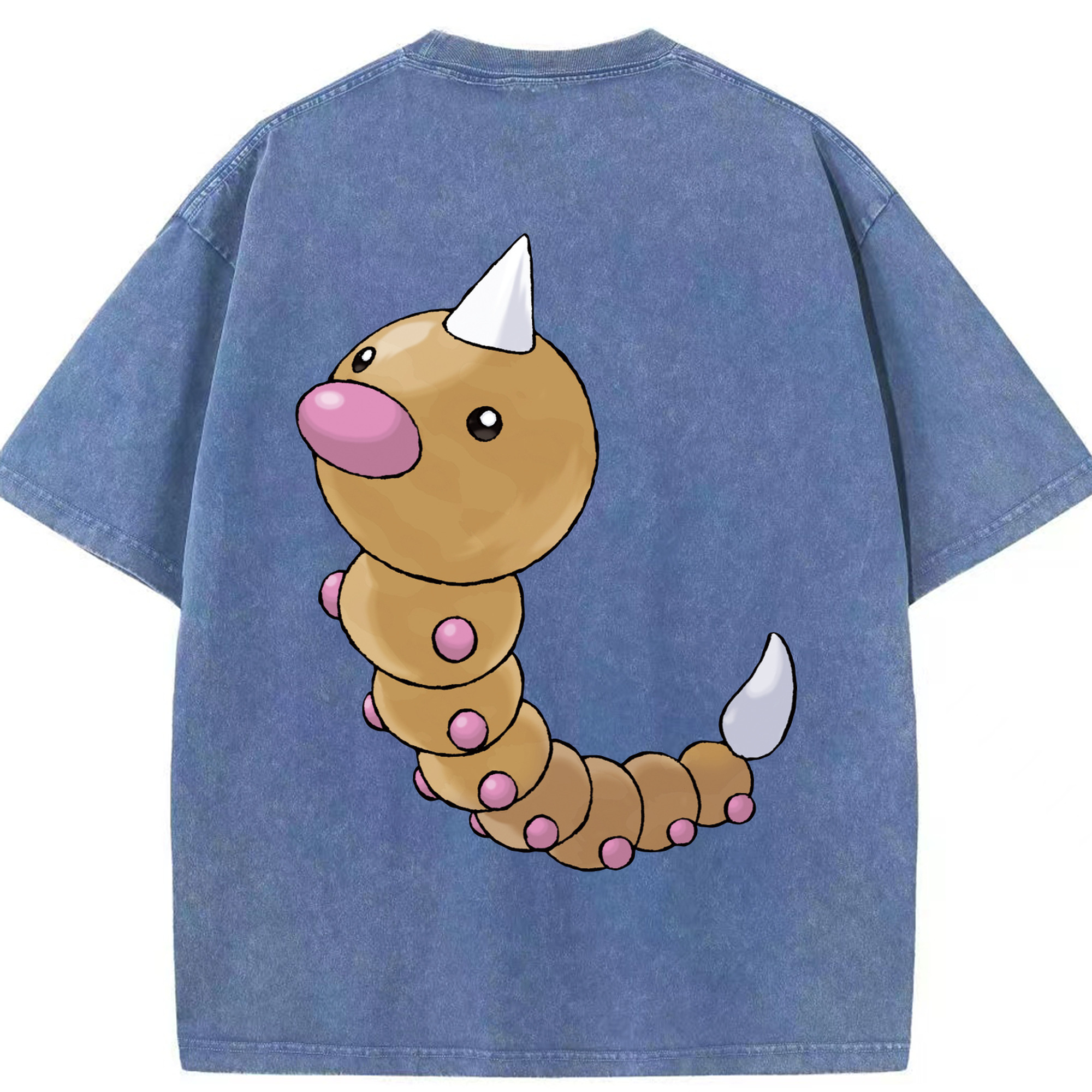（画像用） ポケットモンスター Pokémon 綿100% ヴィンテージ風 半袖Tシャツ（背面プリント）