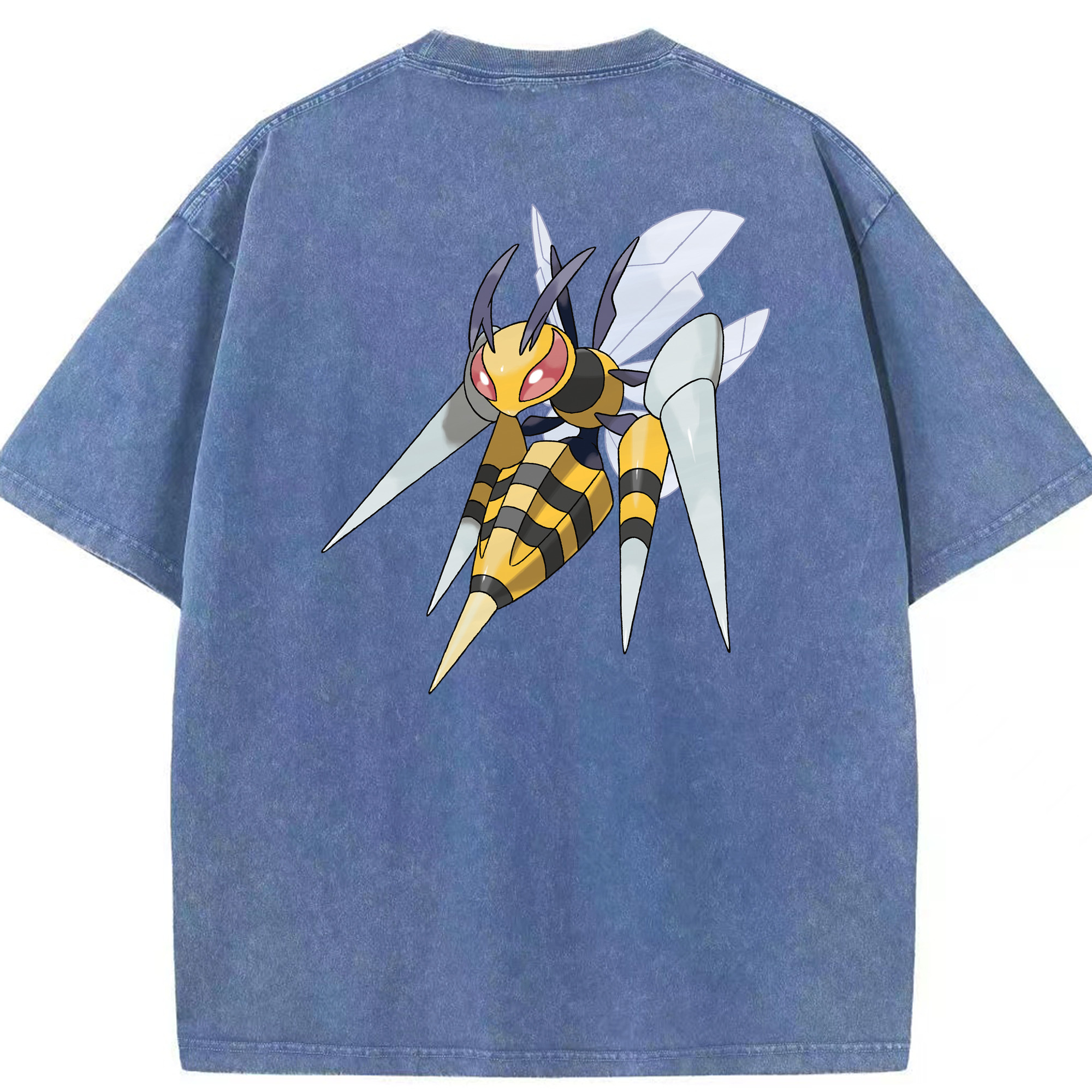 （画像用） ポケットモンスター Pokémon 綿100% ヴィンテージ風 半袖Tシャツ（背面プリント）