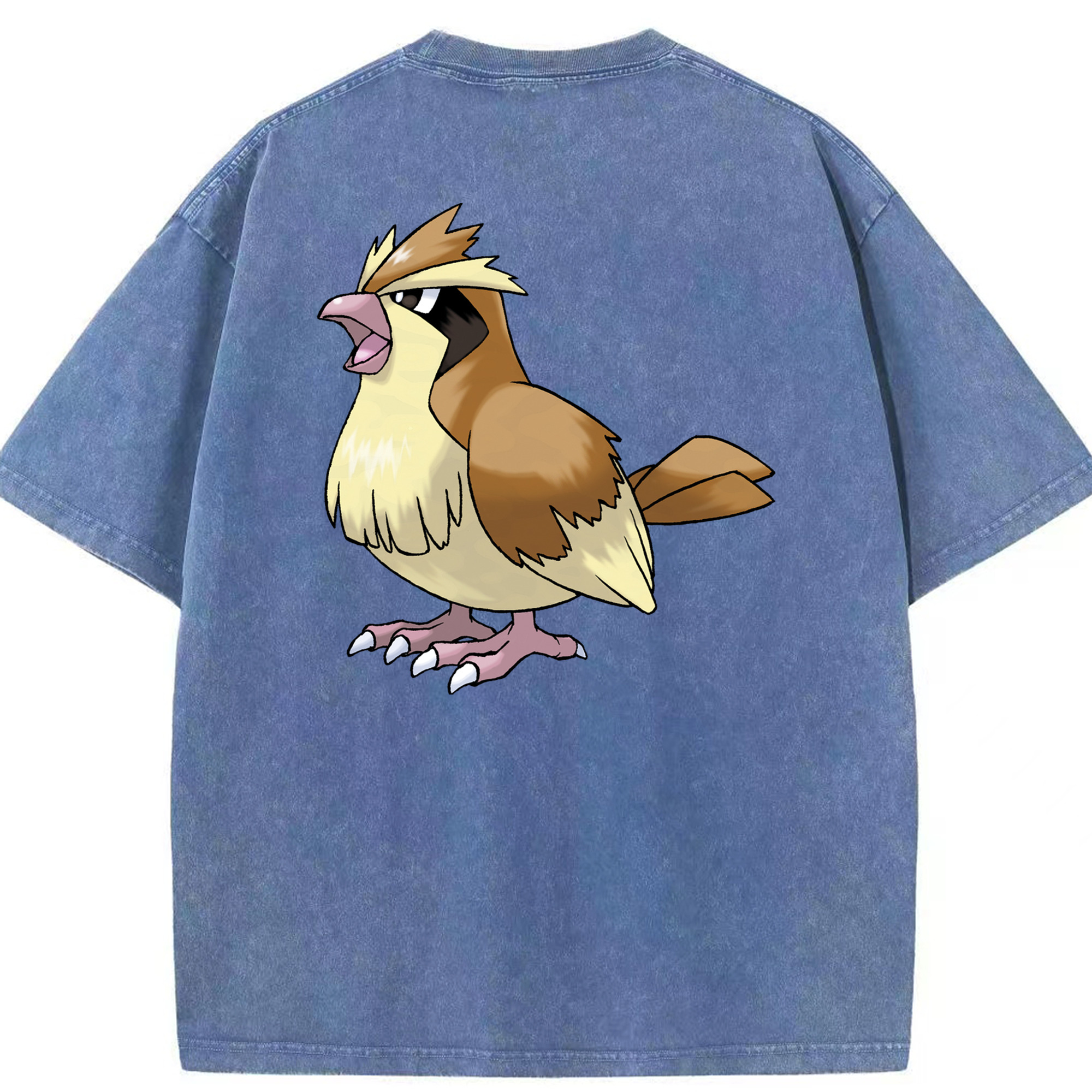 （画像用） ポケットモンスター Pokémon 綿100% ヴィンテージ風 半袖Tシャツ（背面プリント）