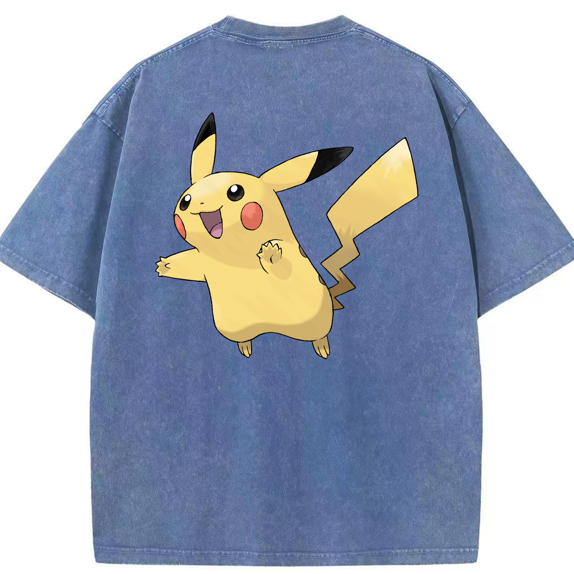 （画像用） ポケットモンスター Pokémon 綿100% ヴィンテージ風 半袖Tシャツ（背面プリント）