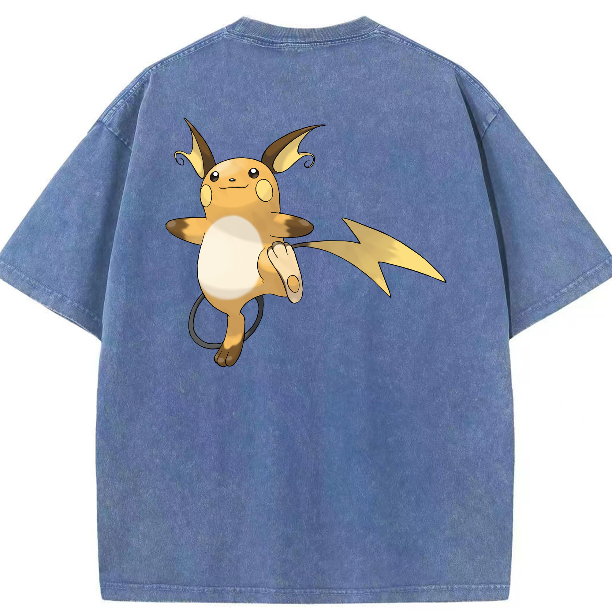 （画像用） ポケットモンスター Pokémon 綿100% ヴィンテージ風 半袖Tシャツ（背面プリント）