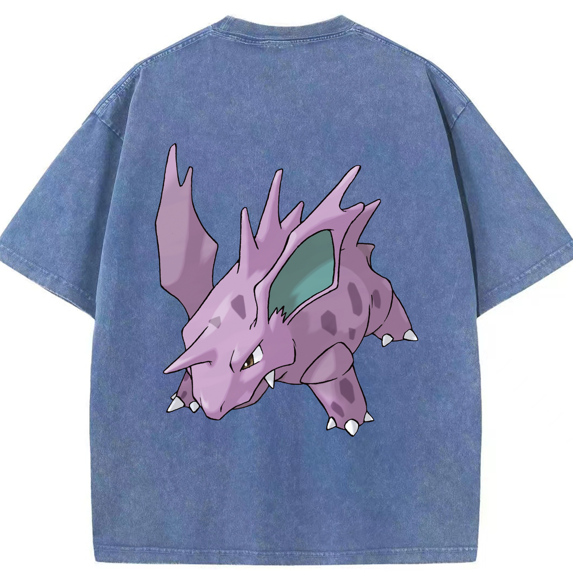 （画像用） ポケットモンスター Pokémon 綿100% ヴィンテージ風 半袖Tシャツ（背面プリント）