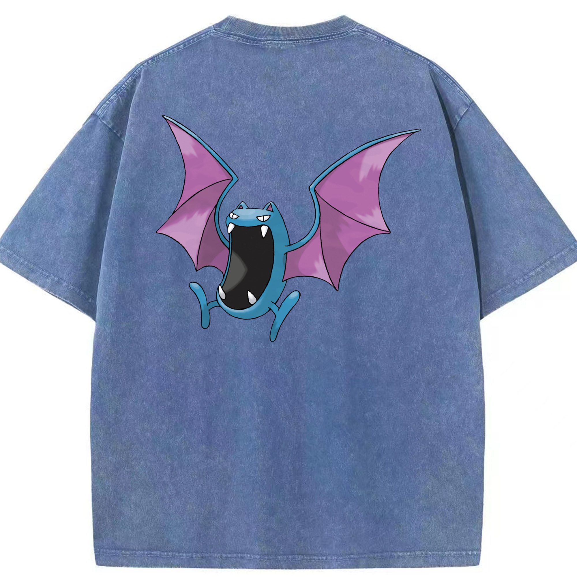 （画像用） ポケットモンスター Pokémon 綿100% ヴィンテージ風 半袖Tシャツ（背面プリント）