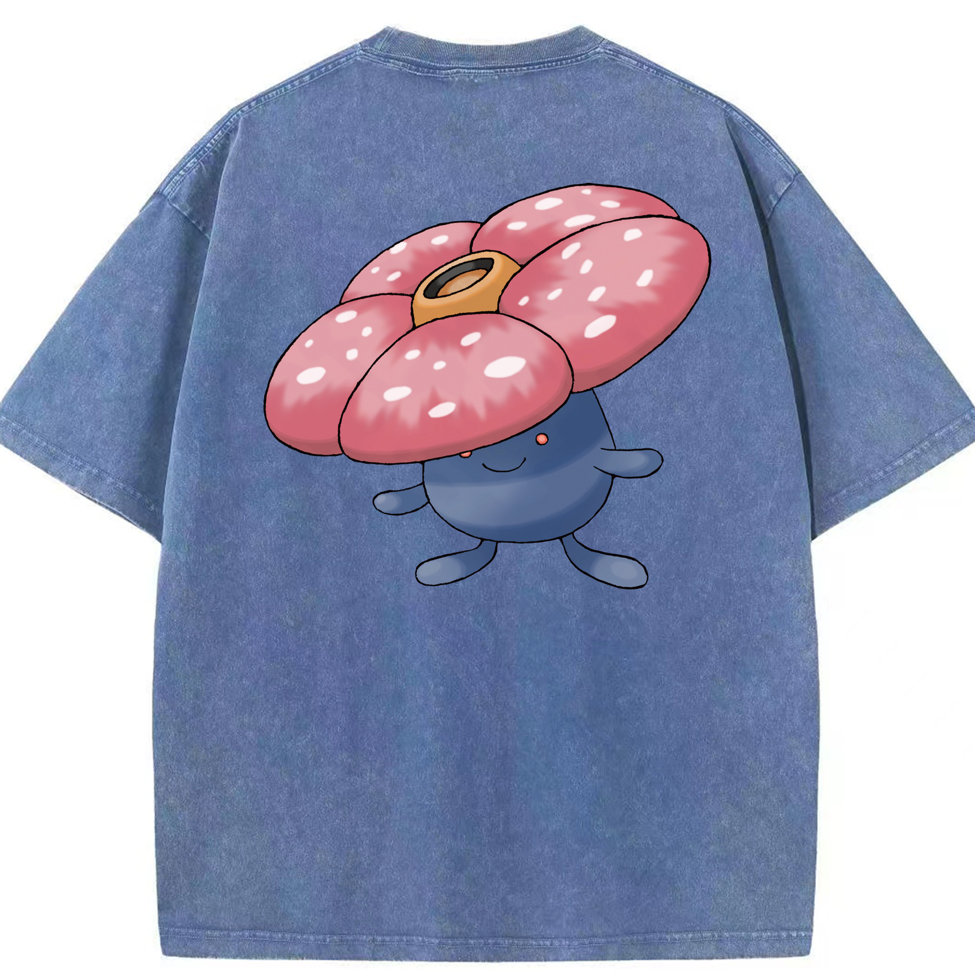 （画像用） ポケットモンスター Pokémon 綿100% ヴィンテージ風 半袖Tシャツ（背面プリント）