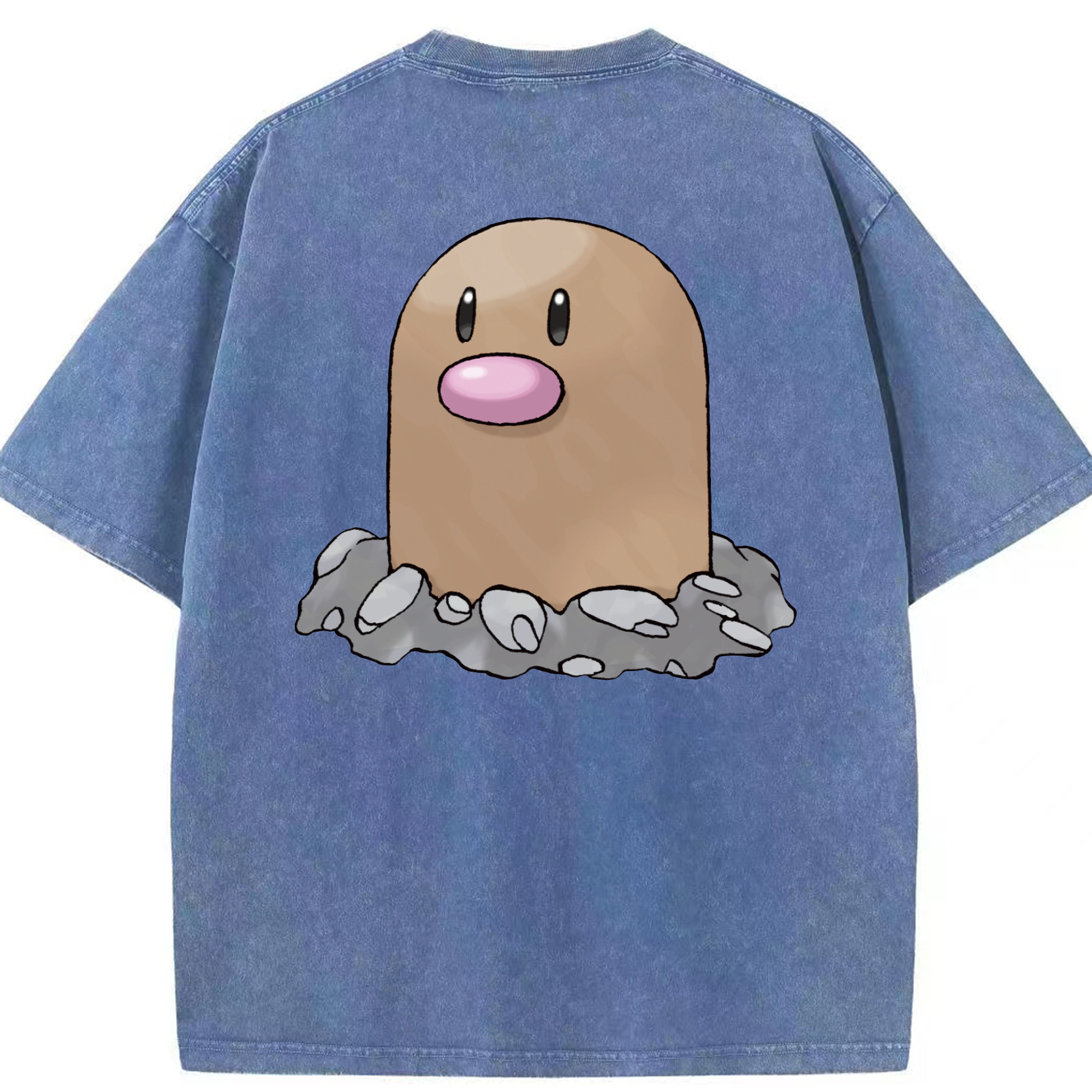 （画像用） ポケットモンスター Pokémon 綿100% ヴィンテージ風 半袖Tシャツ（背面プリント）