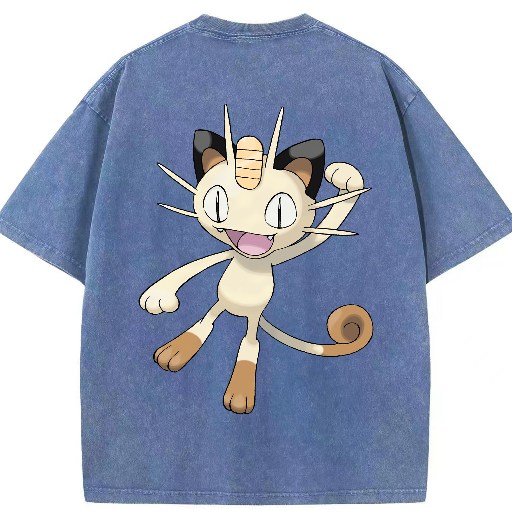 （画像用） ポケットモンスター Pokémon 綿100% ヴィンテージ風 半袖Tシャツ（背面プリント）