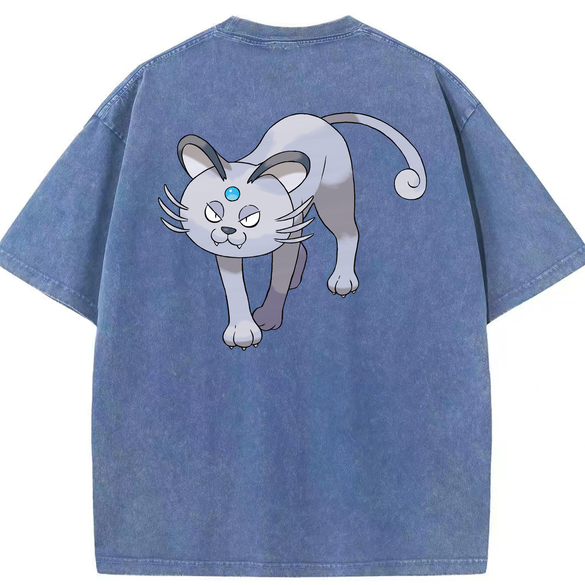 （画像用） ポケットモンスター Pokémon 綿100% ヴィンテージ風 半袖Tシャツ（背面プリント）