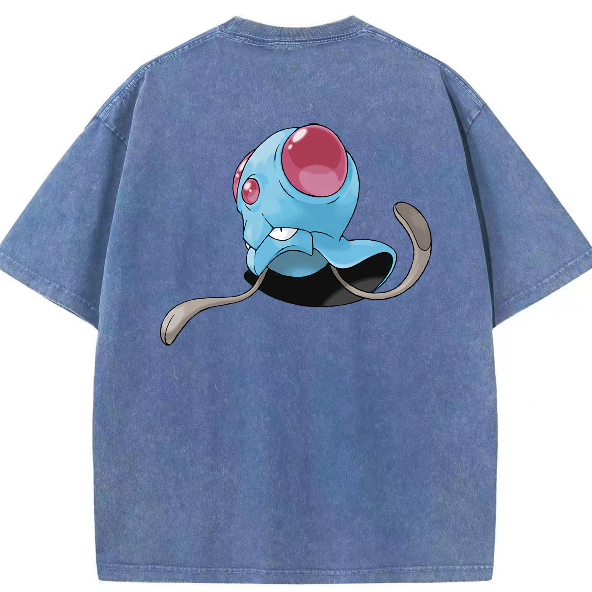 （画像用） ポケットモンスター Pokémon 綿100% ヴィンテージ風 半袖Tシャツ（背面プリント）